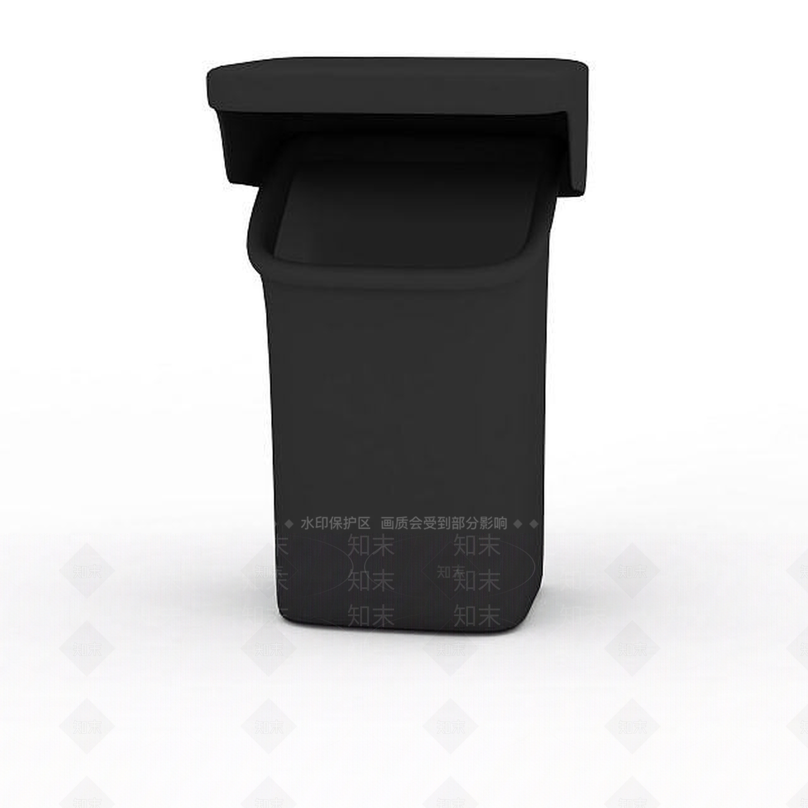 塑料垃圾桶3D模型下载【ID:1196060317】