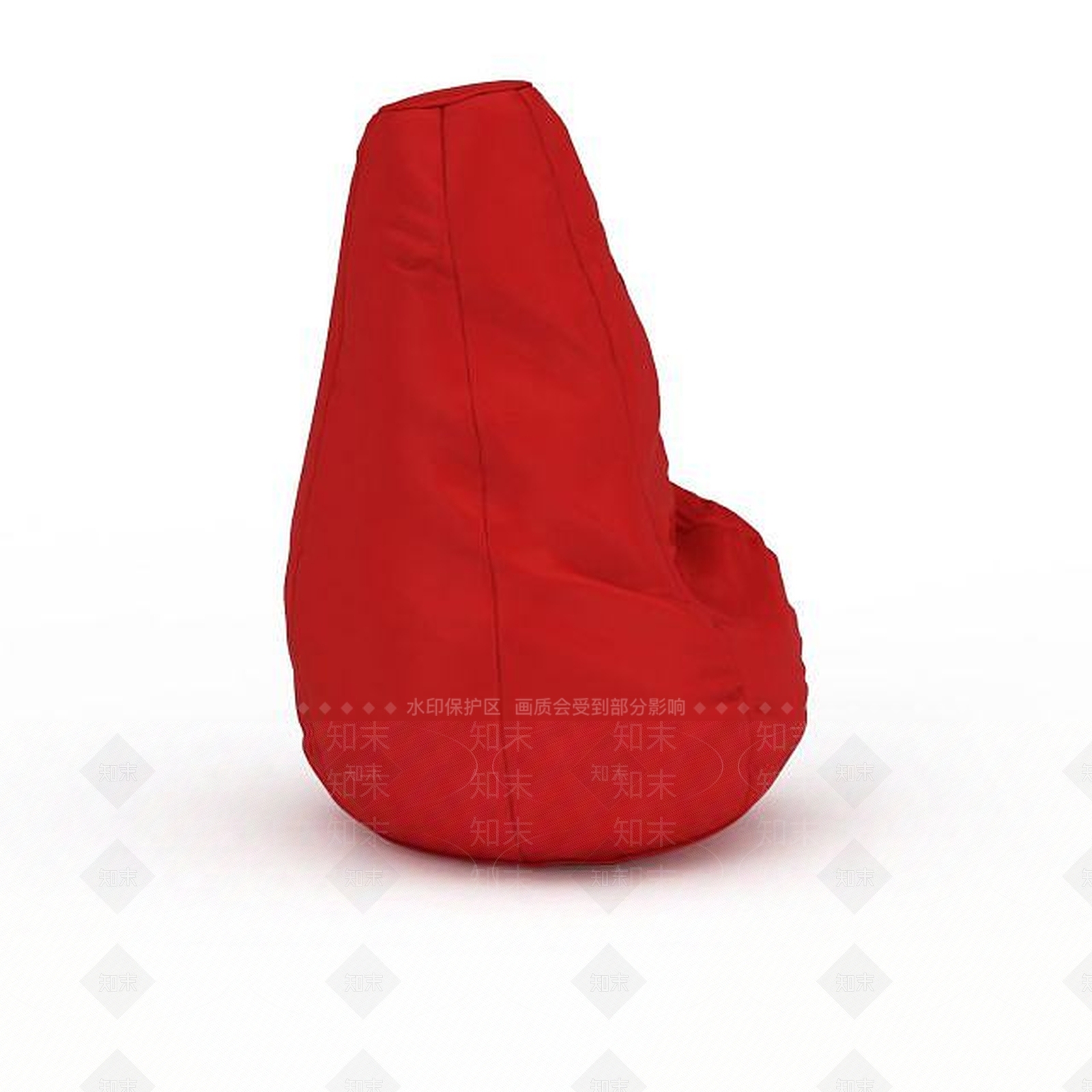 现代红色沙发躺椅3D模型下载【ID:1196060676】