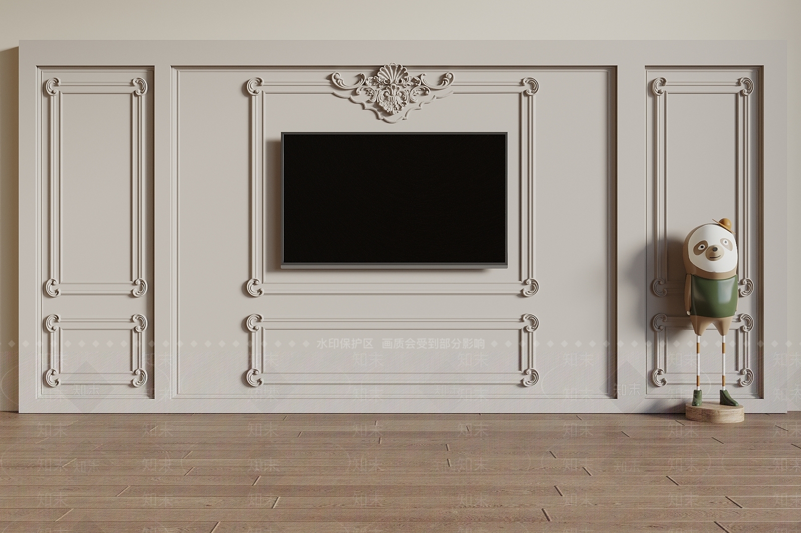法式简欧线条3D模型下载【ID:1196063759】