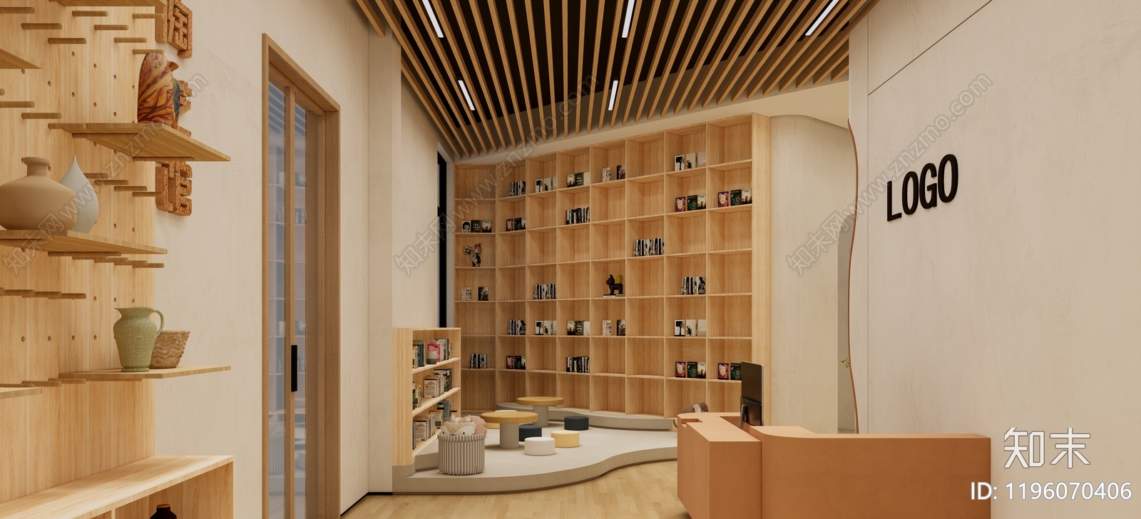 现代画室cad施工图下载【ID:1196070406】