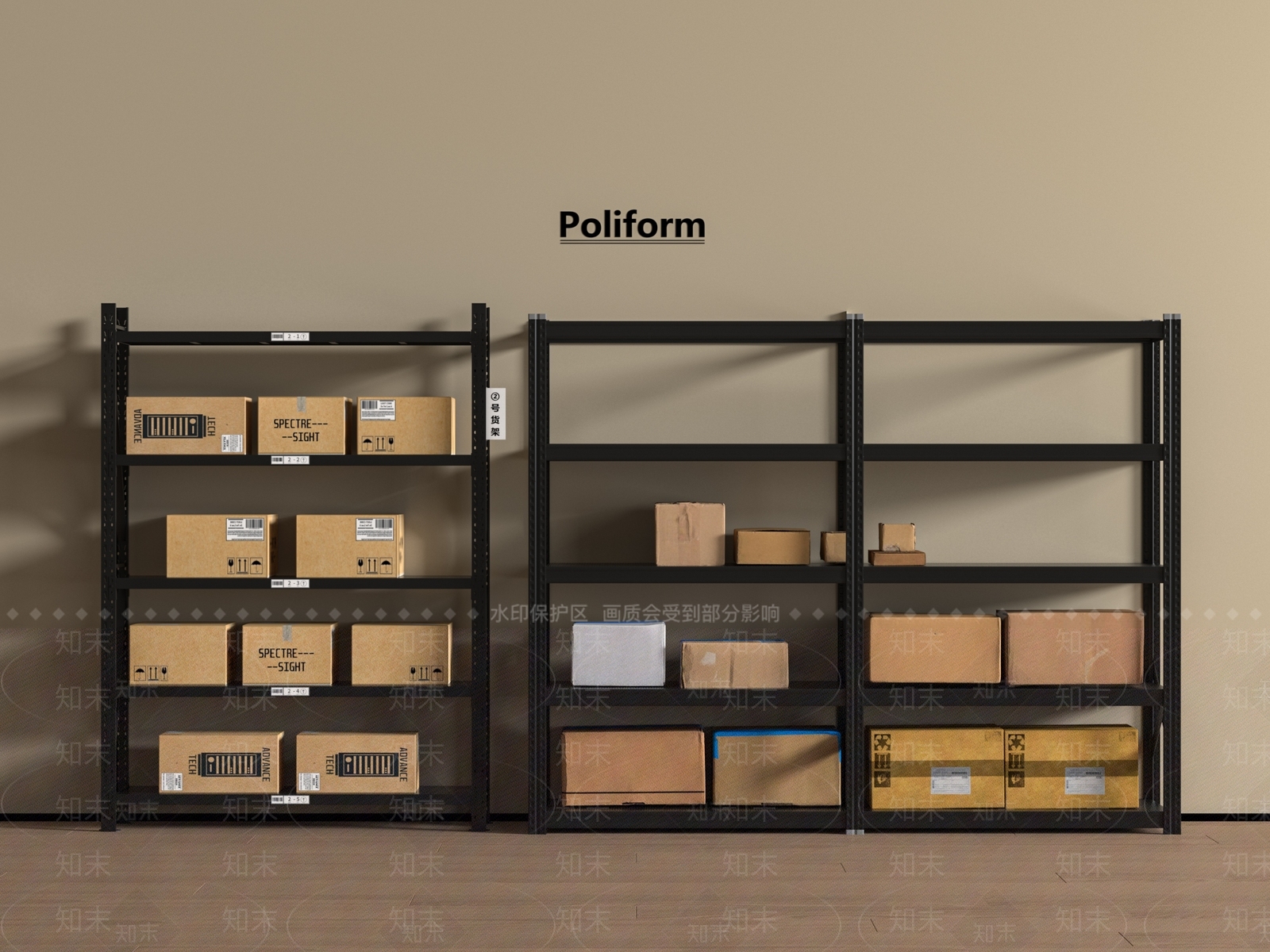 货架3D模型下载【ID:1196072235】