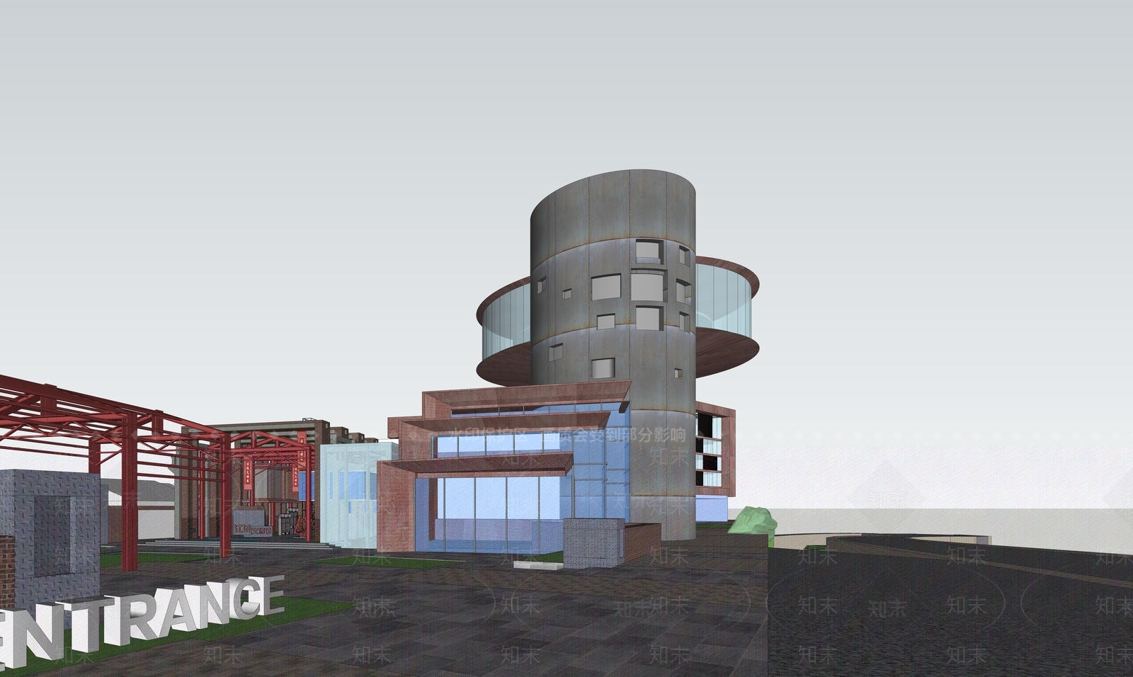 现代其他工业建筑SU模型下载【ID:1196073381】