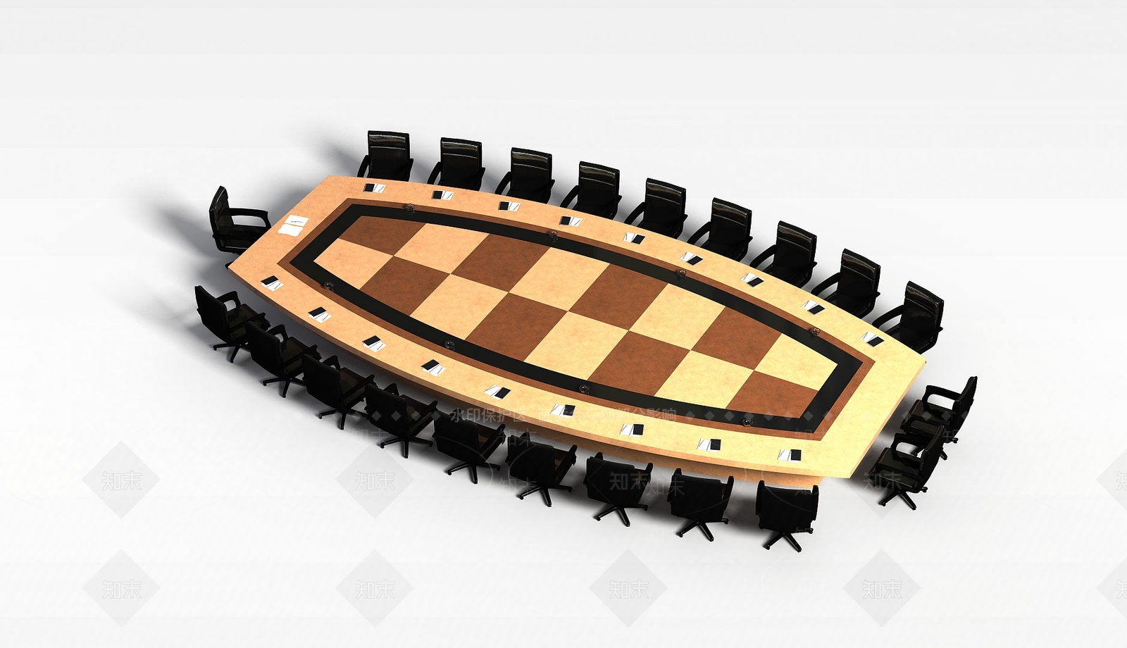 现代书桌3D模型下载【ID:1196074989】