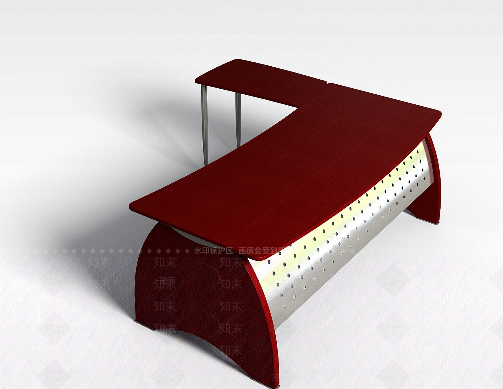 现代书桌3D模型下载【ID:1196075108】