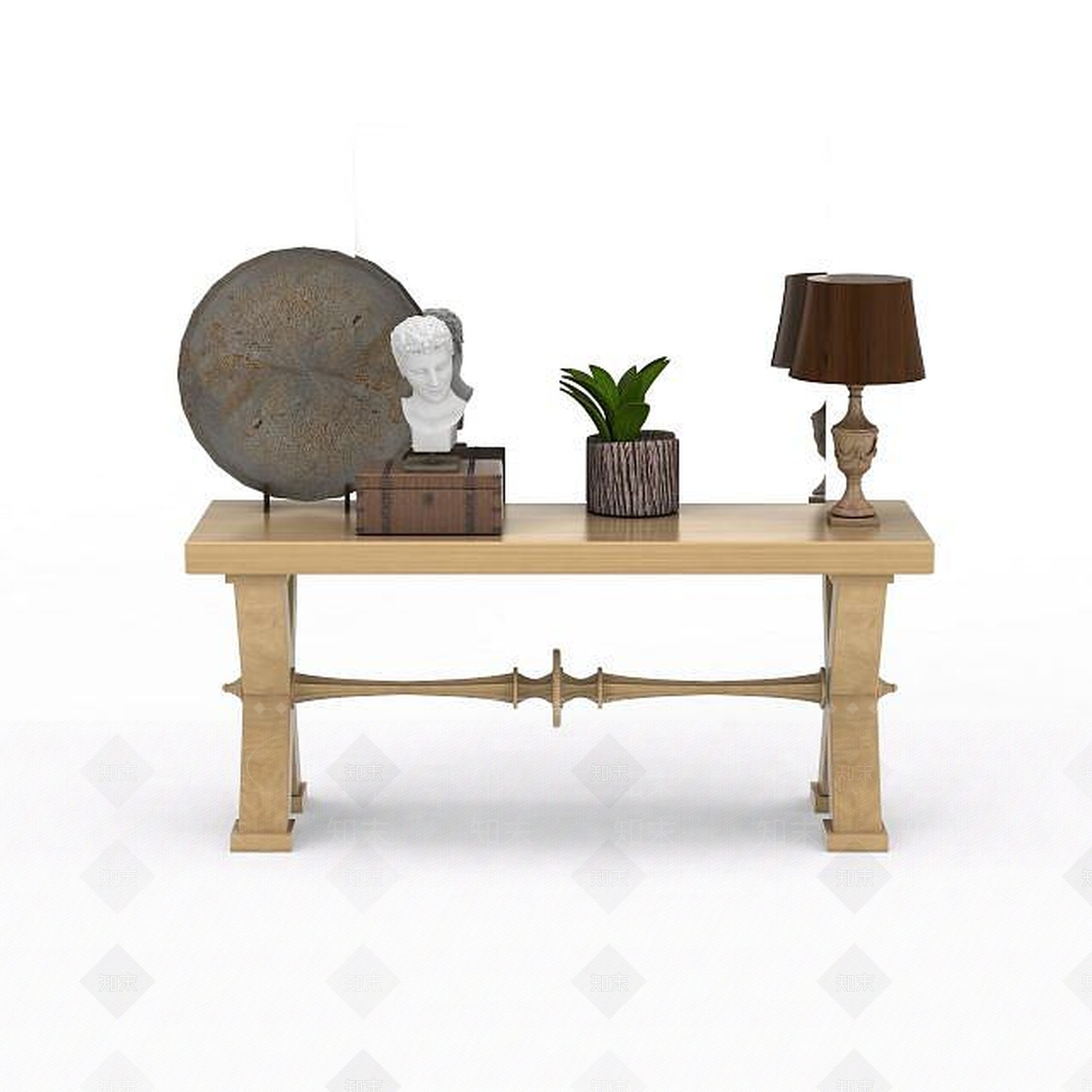 现代书桌3D模型下载【ID:1196075448】