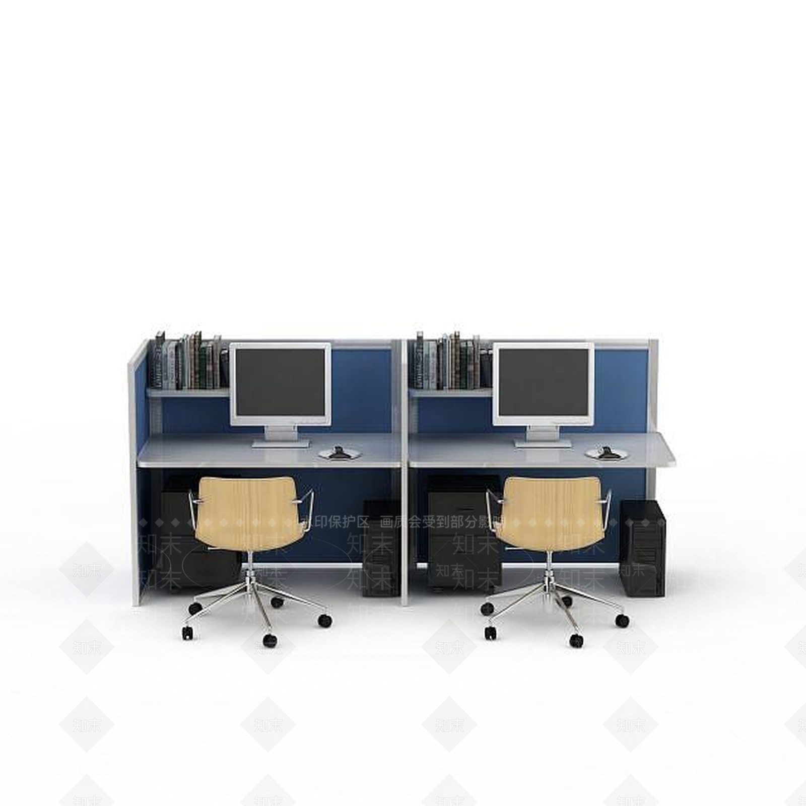 现代书桌3D模型下载【ID:1196075674】
