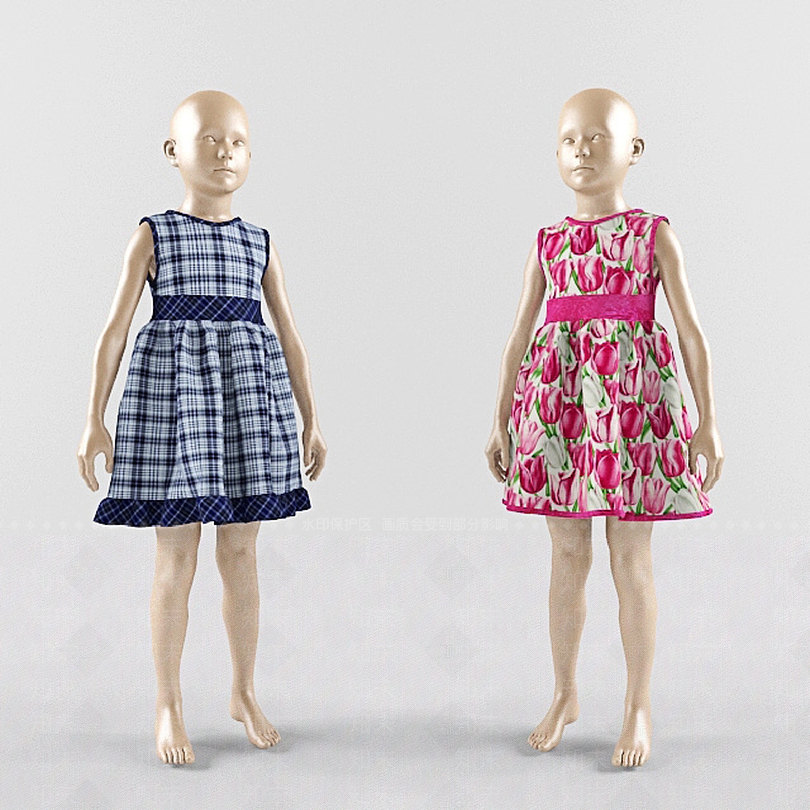 现代妆台妆凳3D模型下载【ID:1196075706】