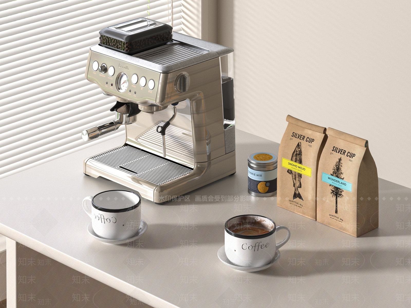 咖啡机SU模型下载【ID:1196080324】