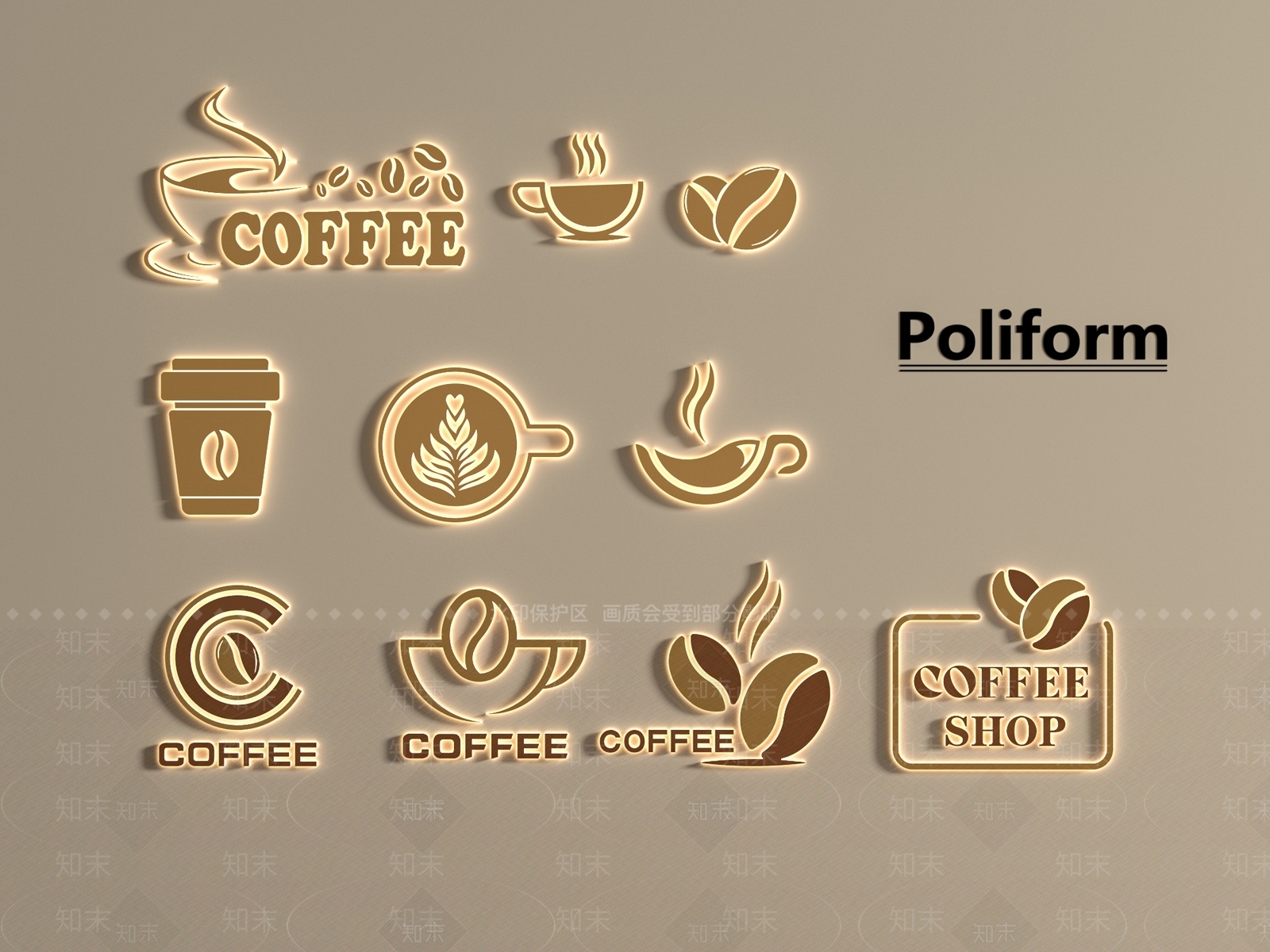 现代广告牌SU模型下载【ID:1196081949】