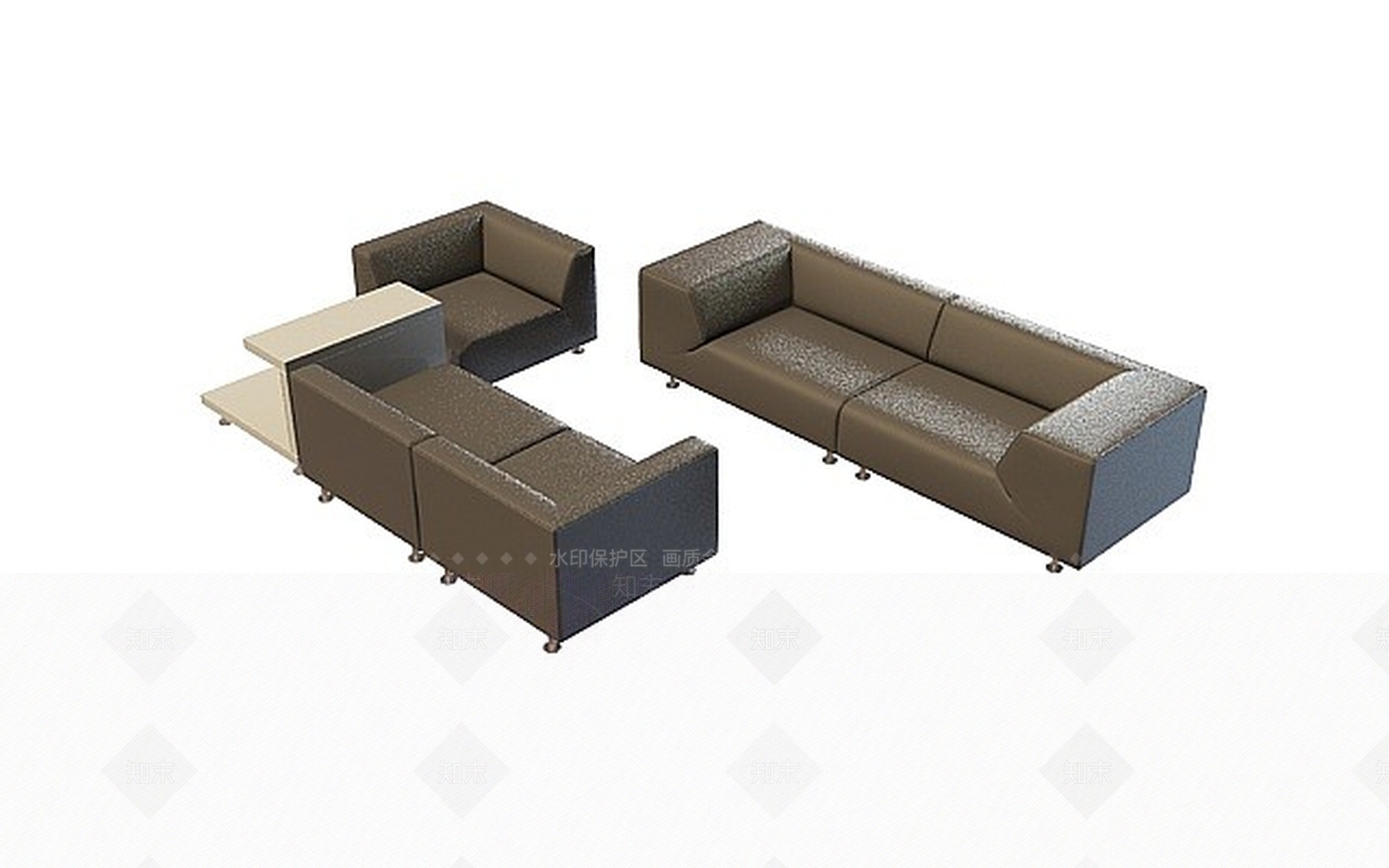 现代沙发组合3D模型下载【ID:1199940037】