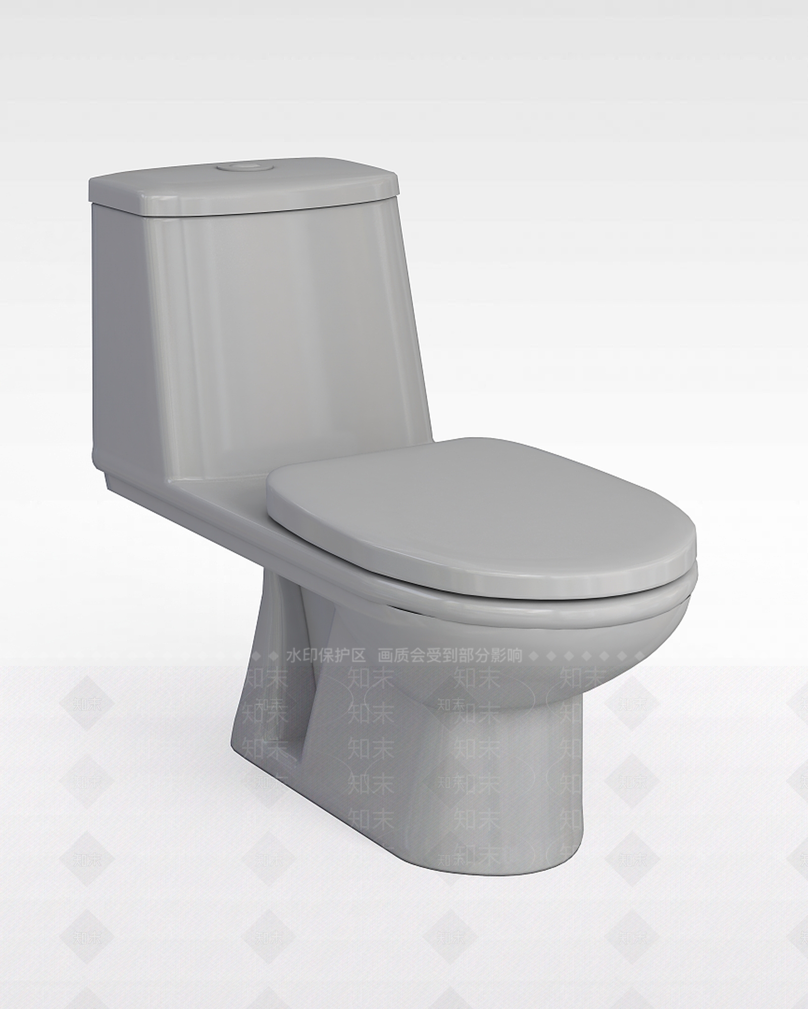 现代马桶3D模型下载【ID:1199940084】