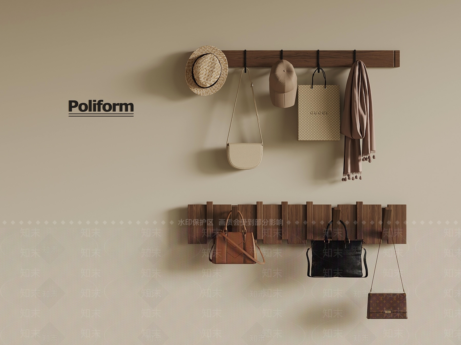 中古衣架3D模型下载【ID:1196086692】