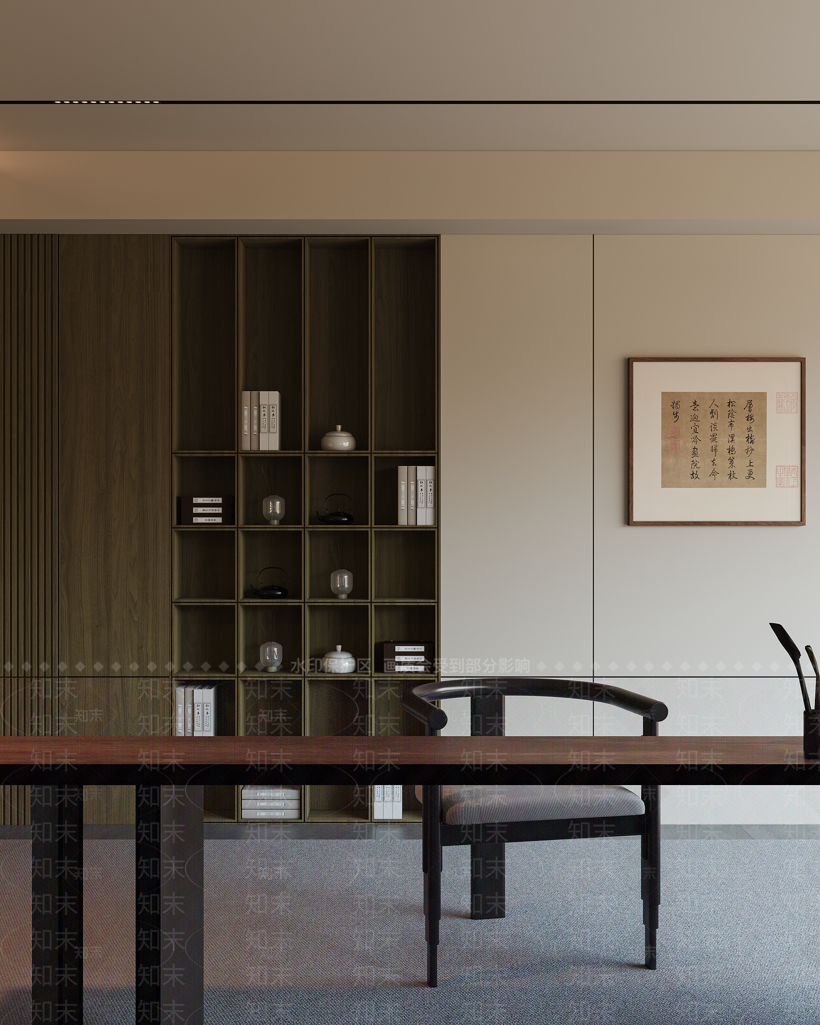 新中式简约茶室3D模型下载【ID:1196088053】