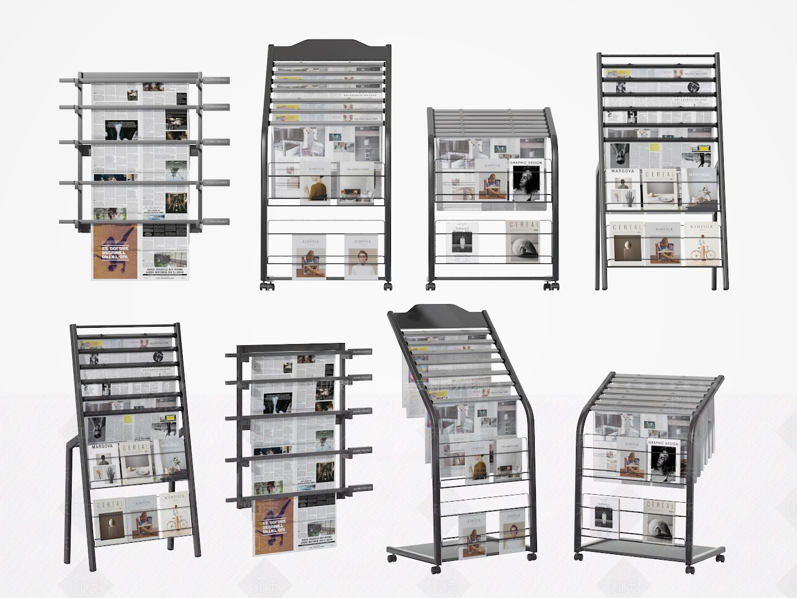 现代书架3D模型下载【ID:1196089396】