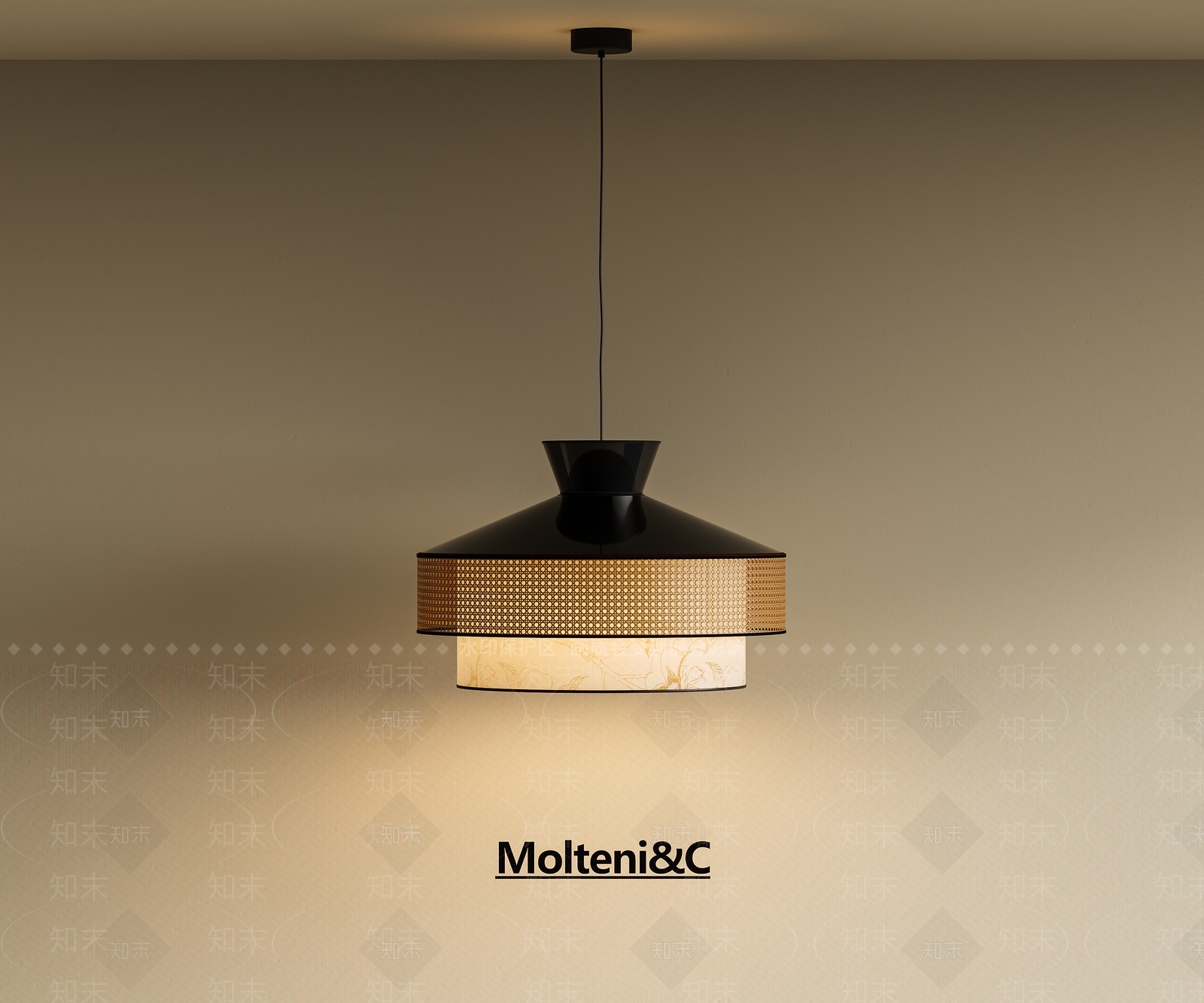 复古中古吧台吊灯3D模型下载【ID:1196094343】