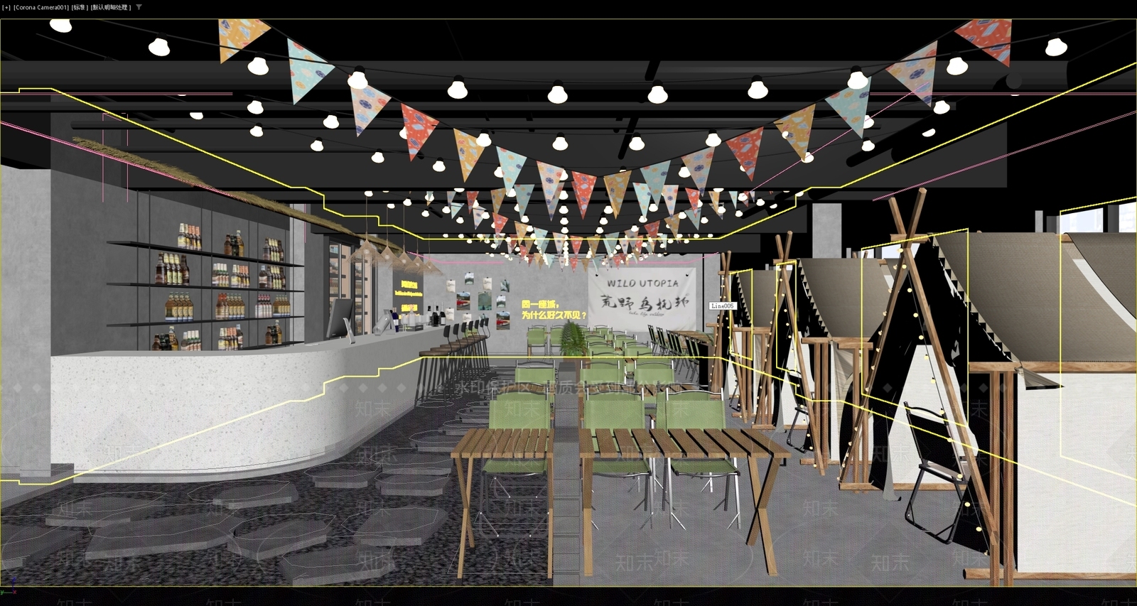 现代工业酒吧3D模型下载【ID:1196099940】