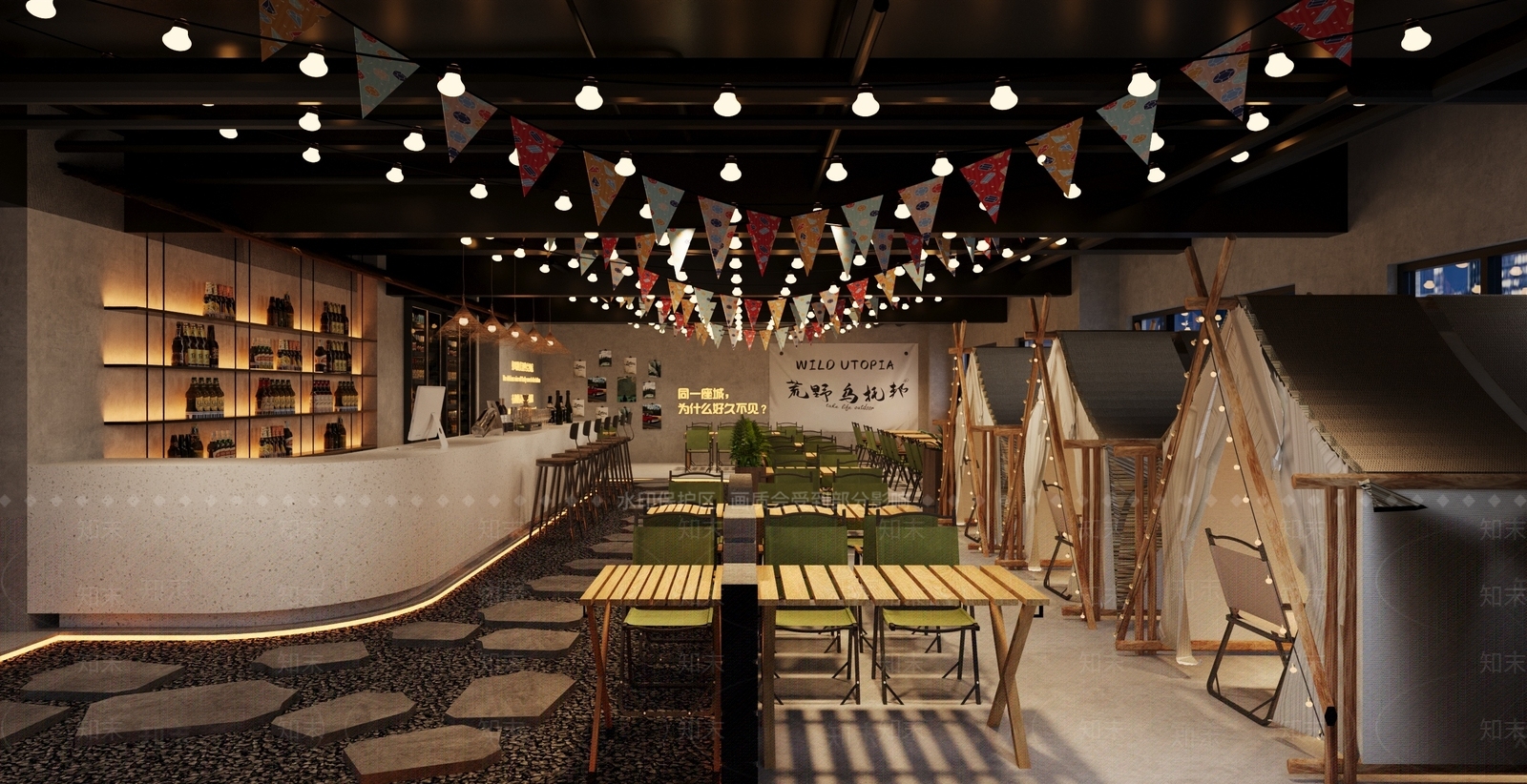 现代工业酒吧3D模型下载【ID:1196099940】