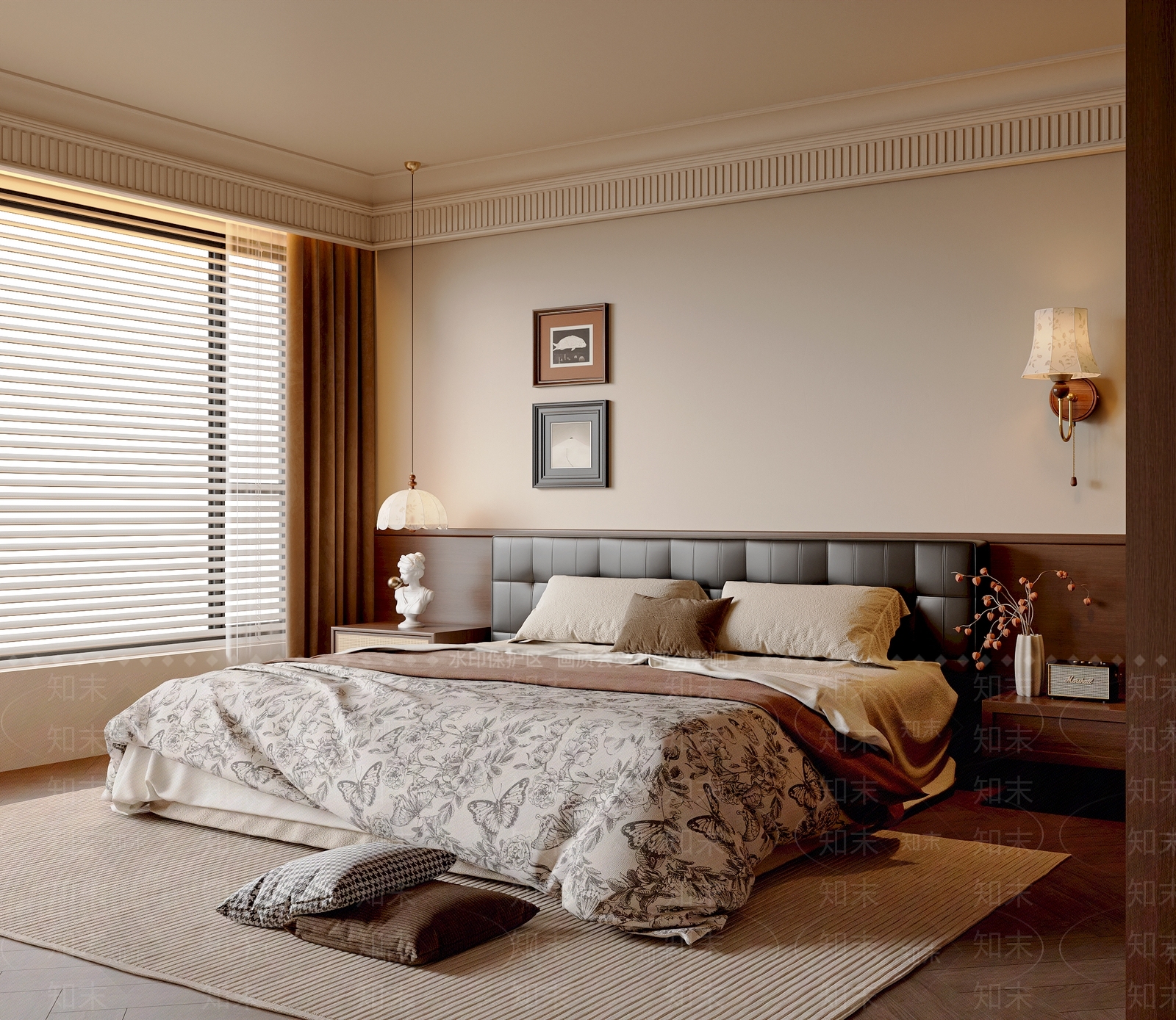 法式中古家居卧室3D模型下载【ID:1196110066】