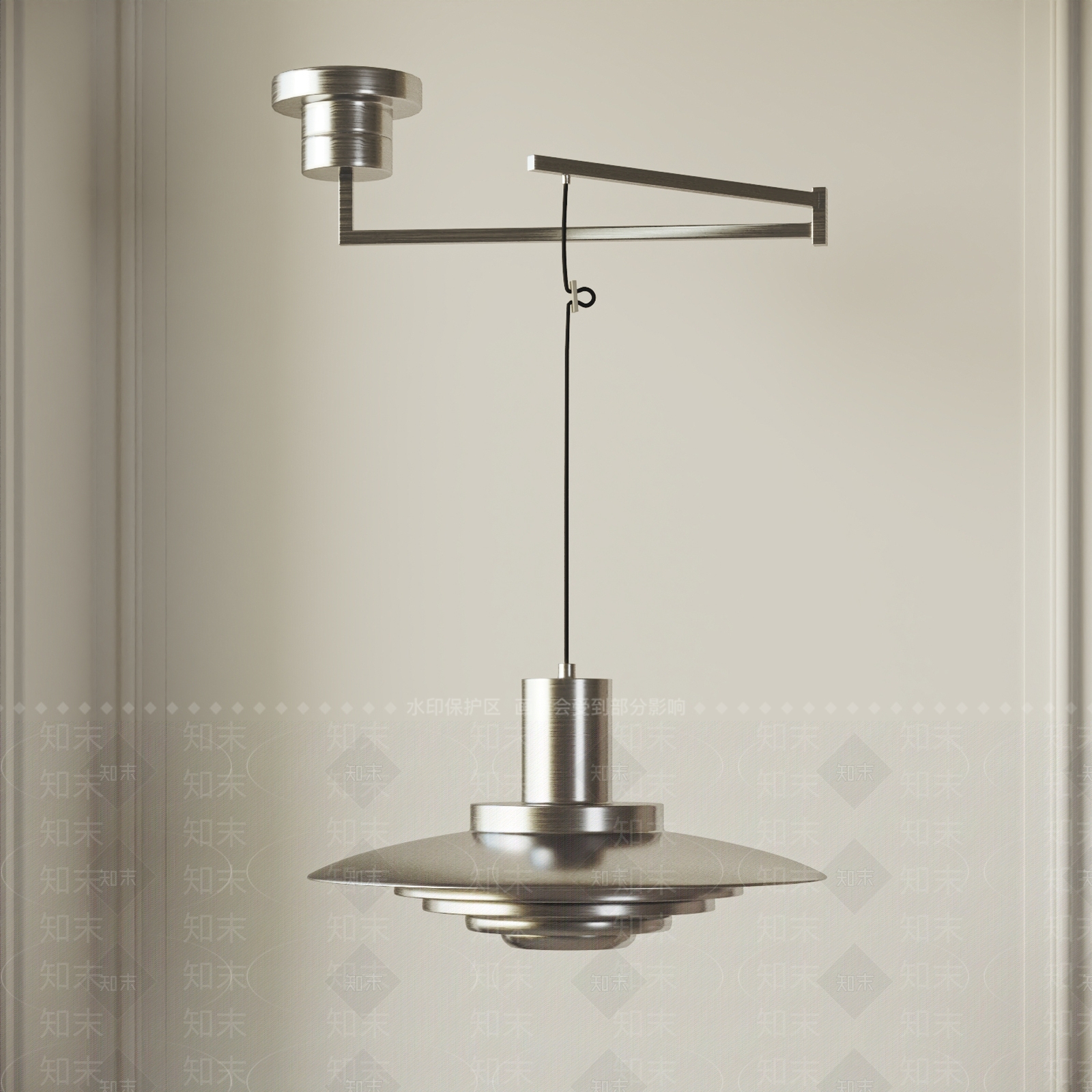 现代复古吊灯3D模型下载【ID:1196111635】