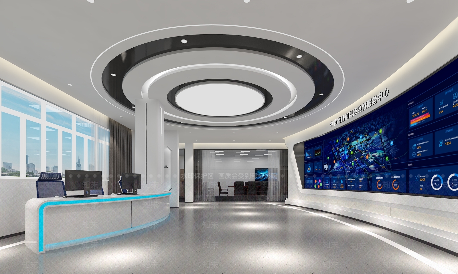 现代科技展厅3D模型下载【ID:1196116812】