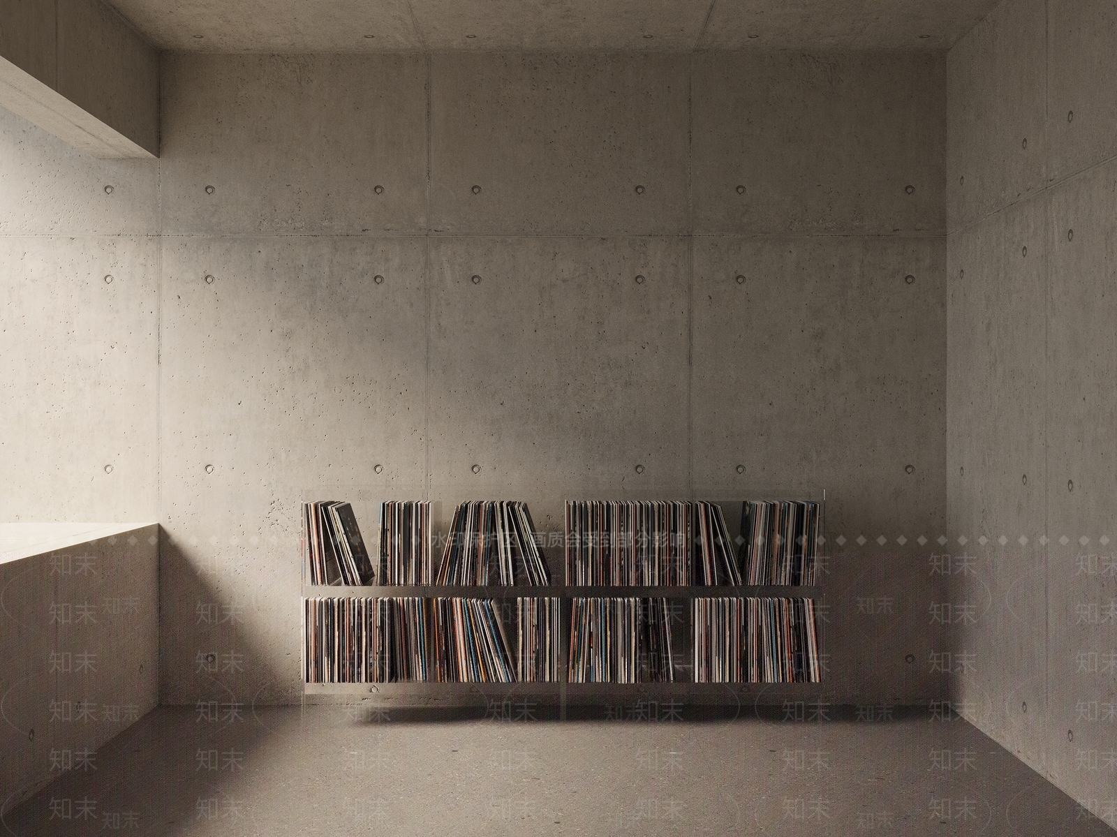 现代复古书柜3D模型下载【ID:1196121759】