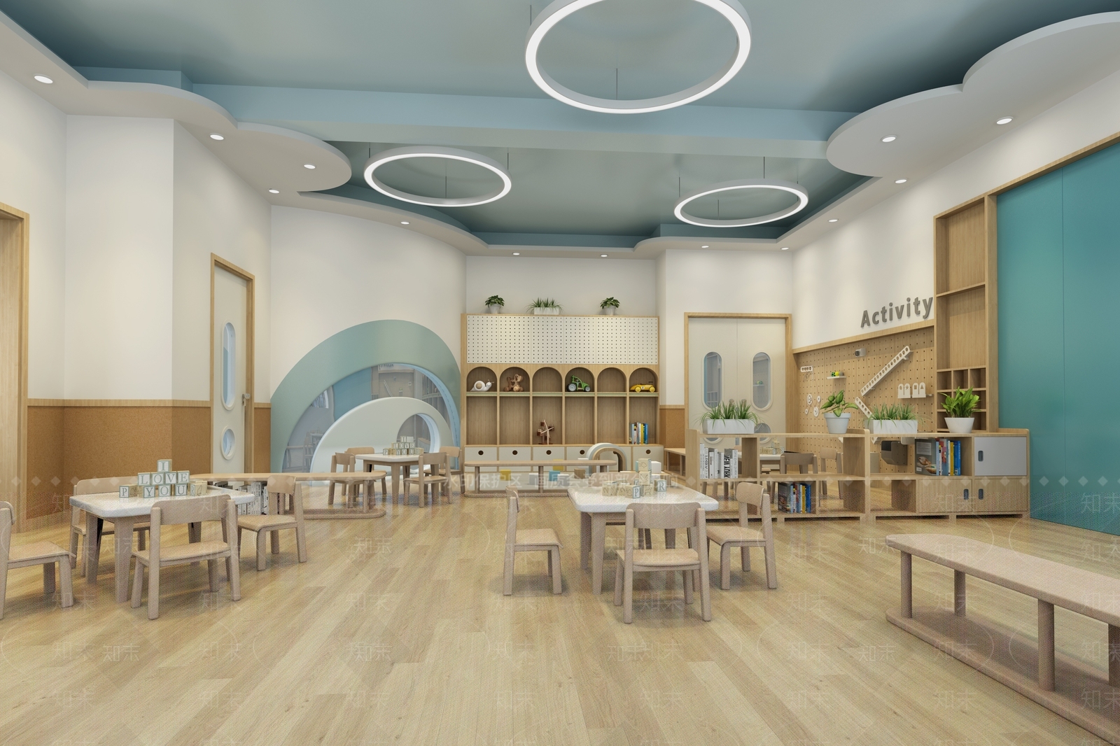 现代幼儿园3D模型下载【ID:1196124985】