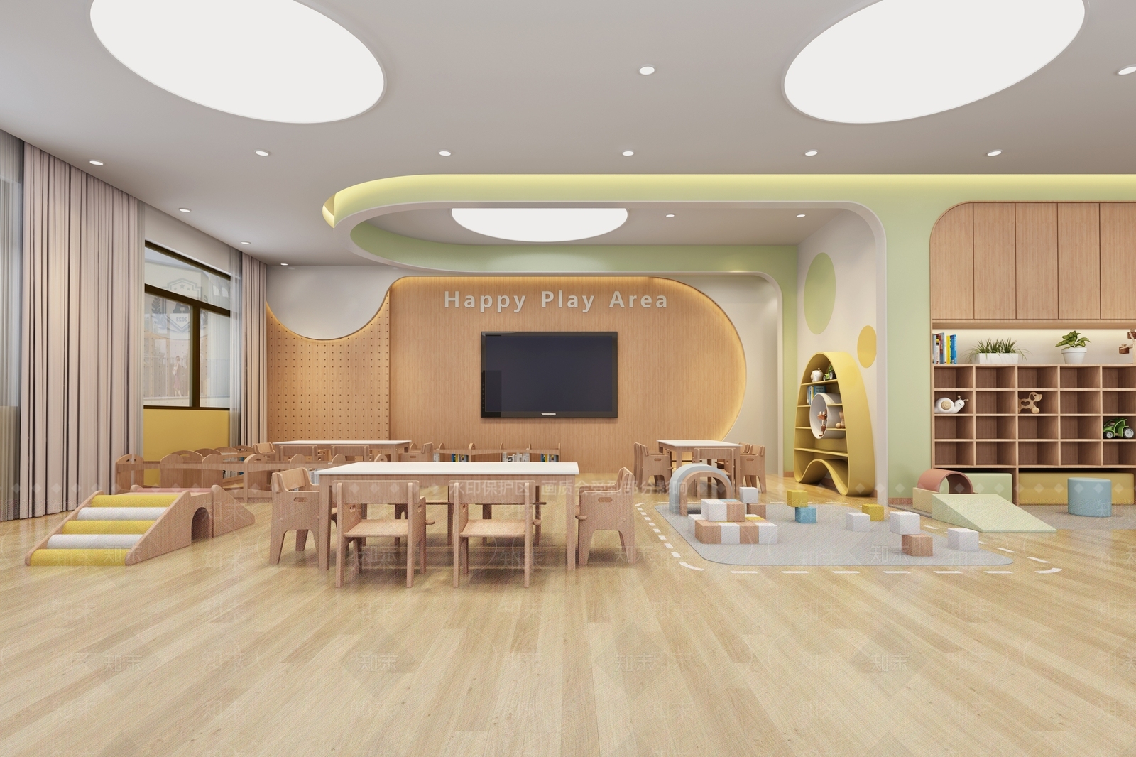 现代幼儿园3D模型下载【ID:1196129790】