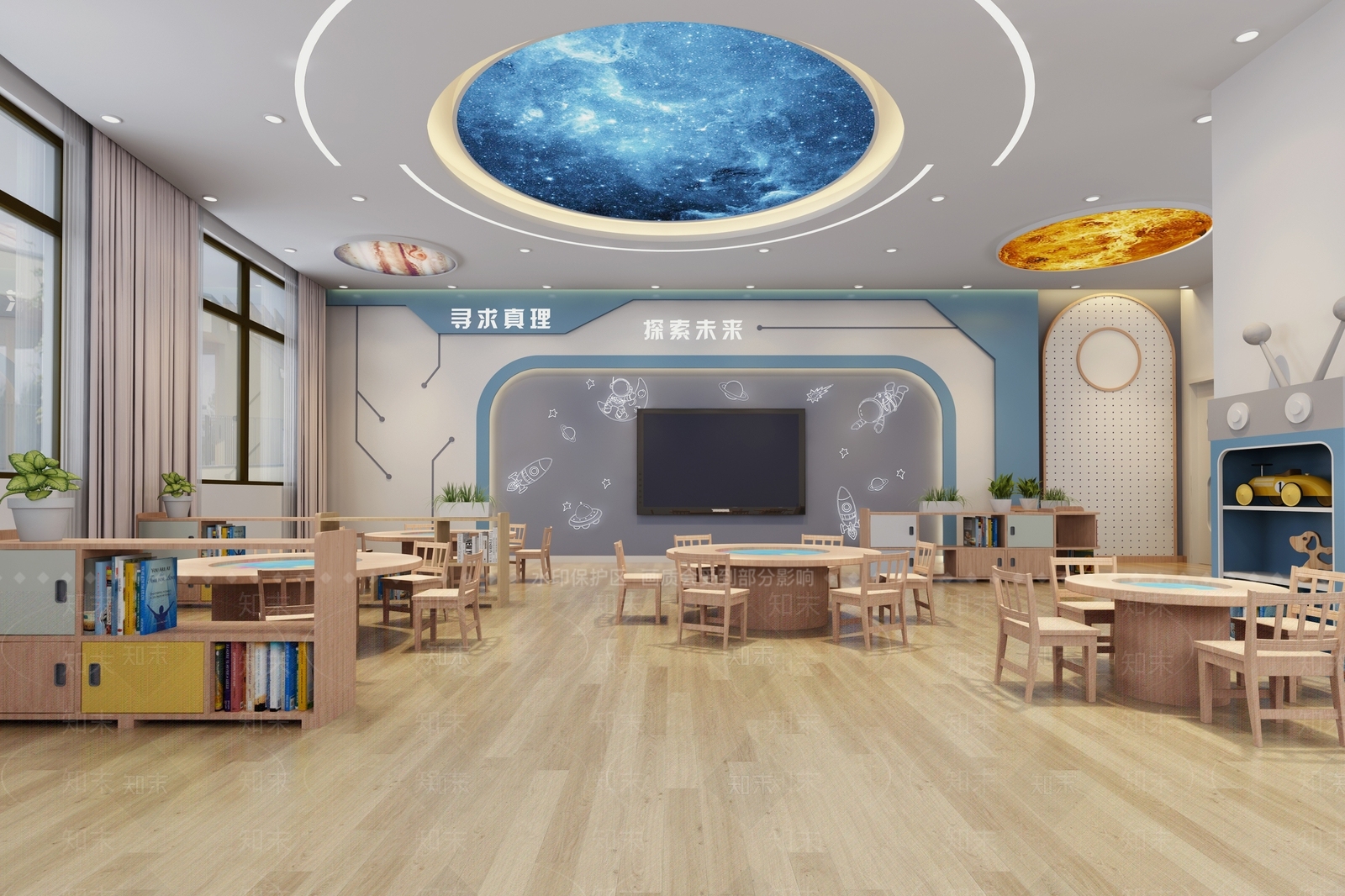现代幼儿园3D模型下载【ID:1196129973】