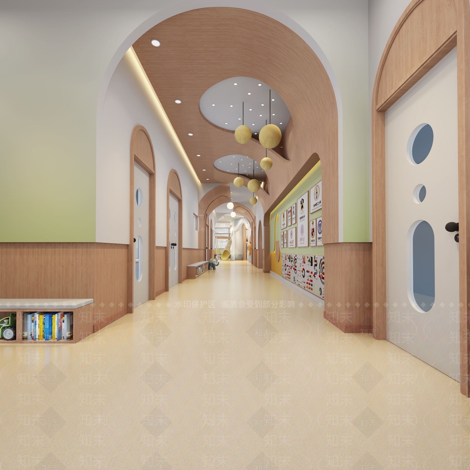 现代幼儿园3D模型下载【ID:1196131140】