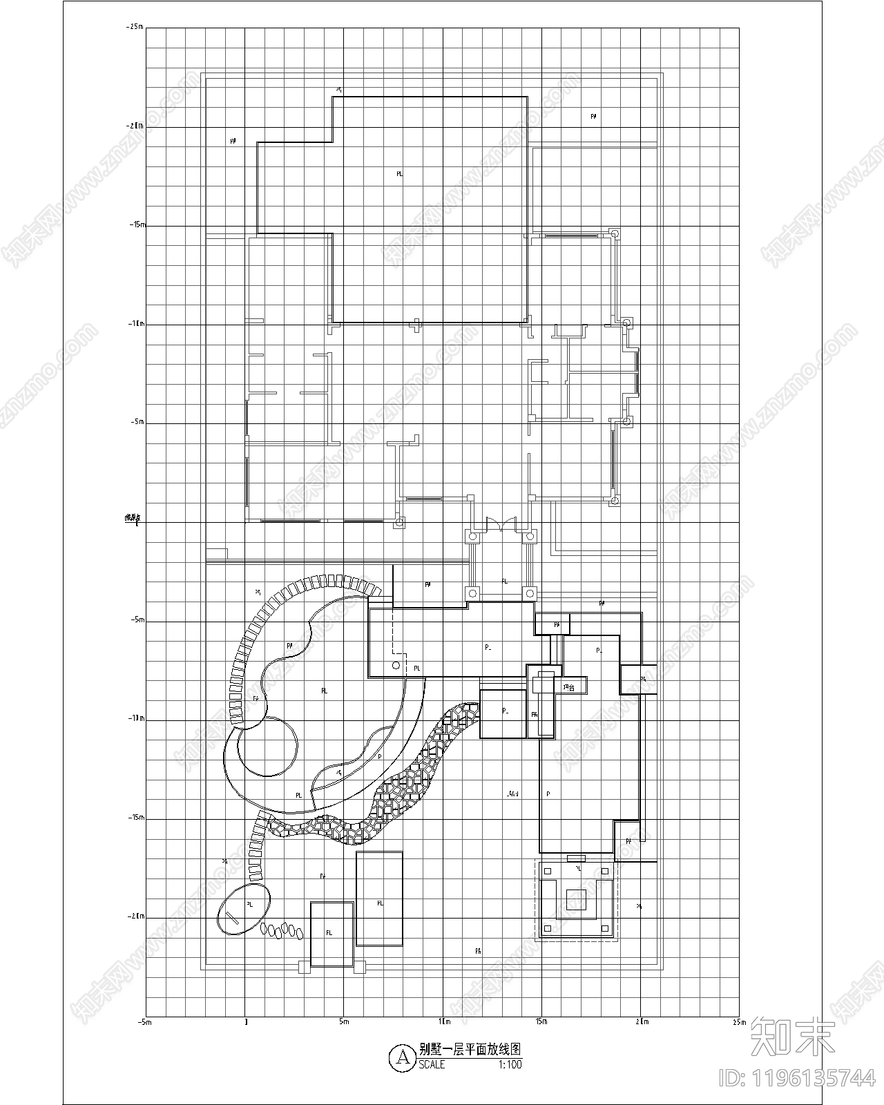 中式庭院施工图下载【ID:1196135744】