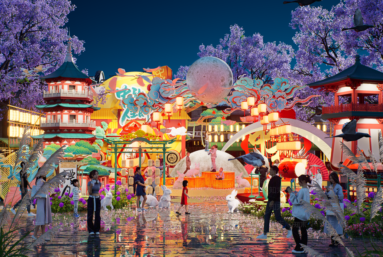 现代新中式其他商业美陈SU模型下载【ID:1196135705】
