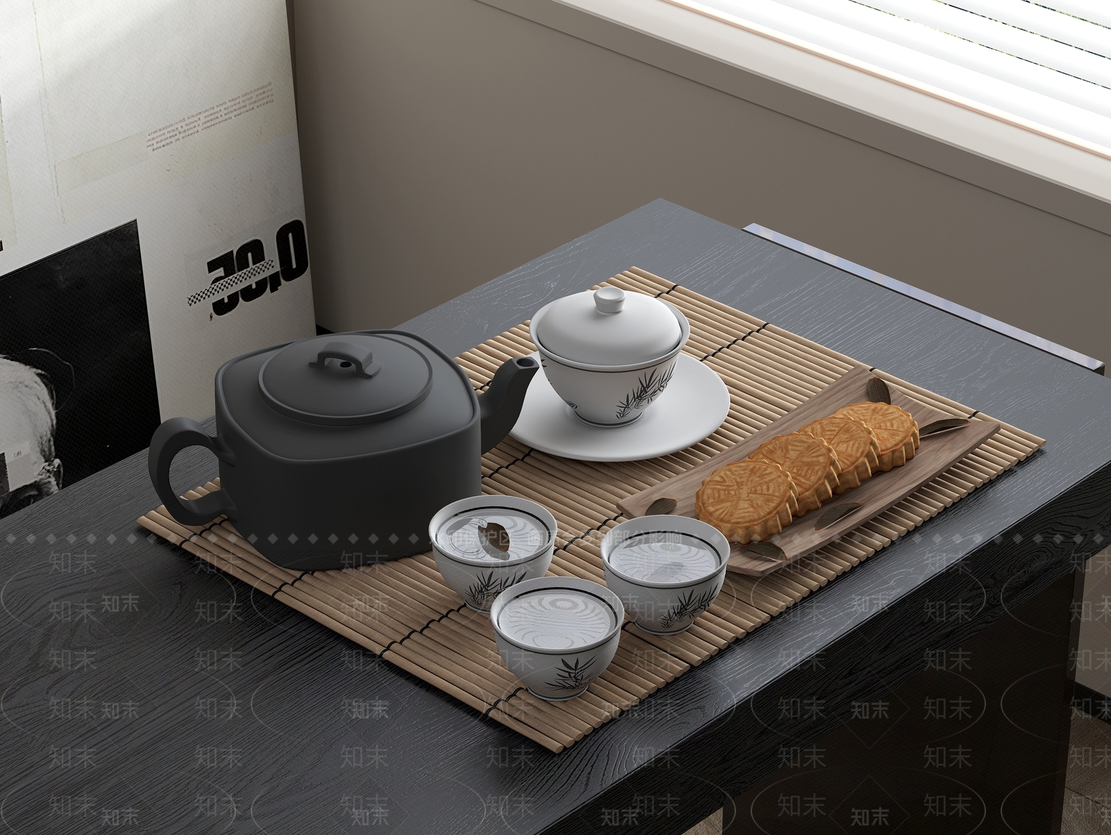 茶具SU模型下载【ID:1196136262】