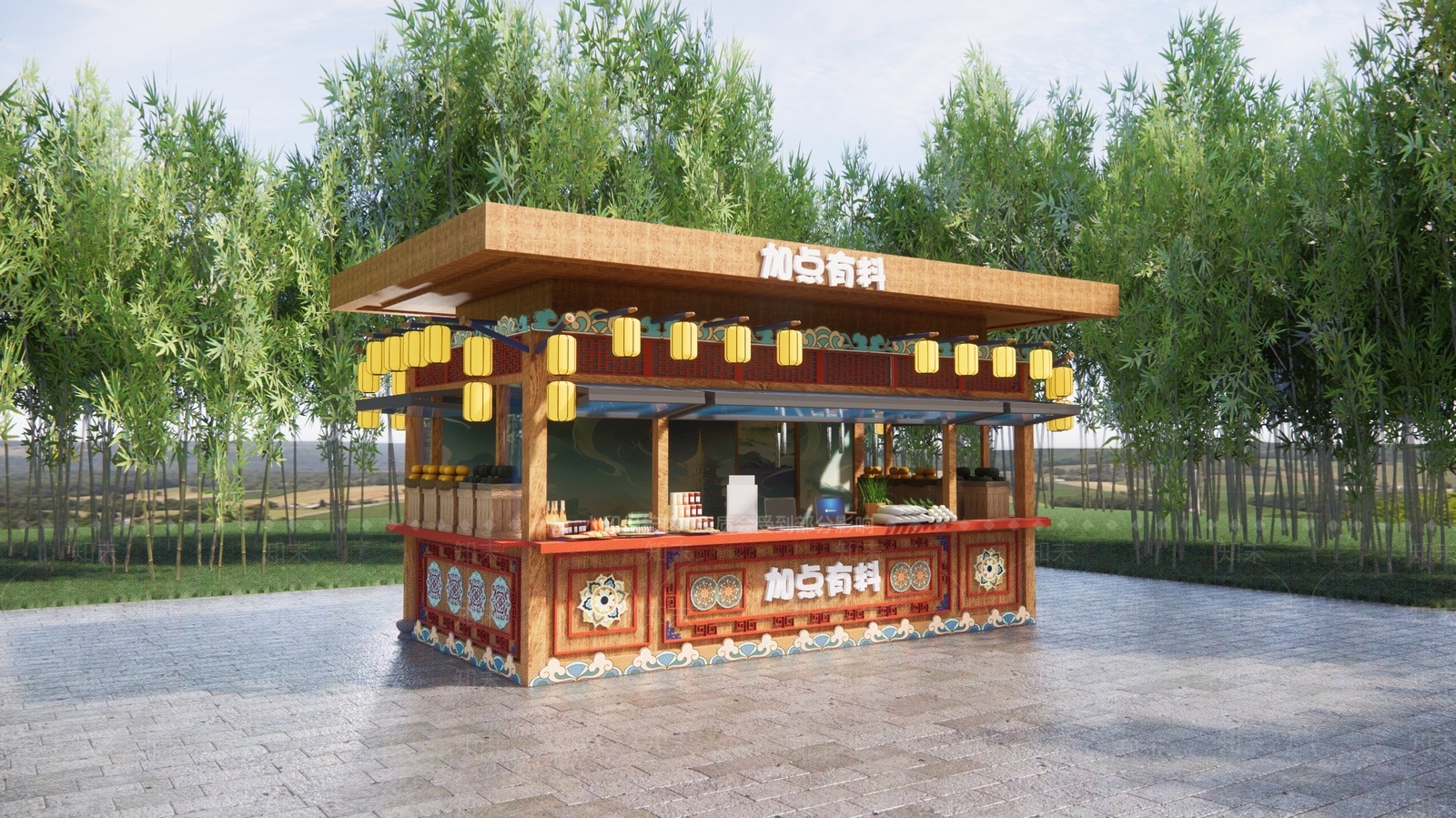 新中式其他景观小建筑SU模型下载【ID:1196137842】