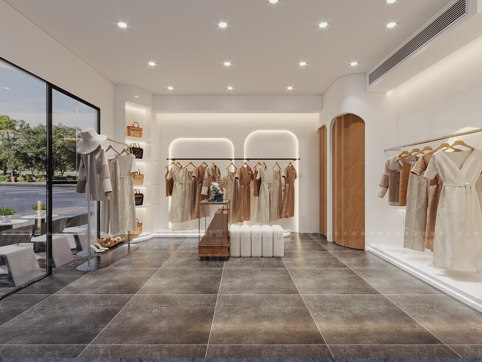 现代服装店3D模型下载【ID:1196140386】