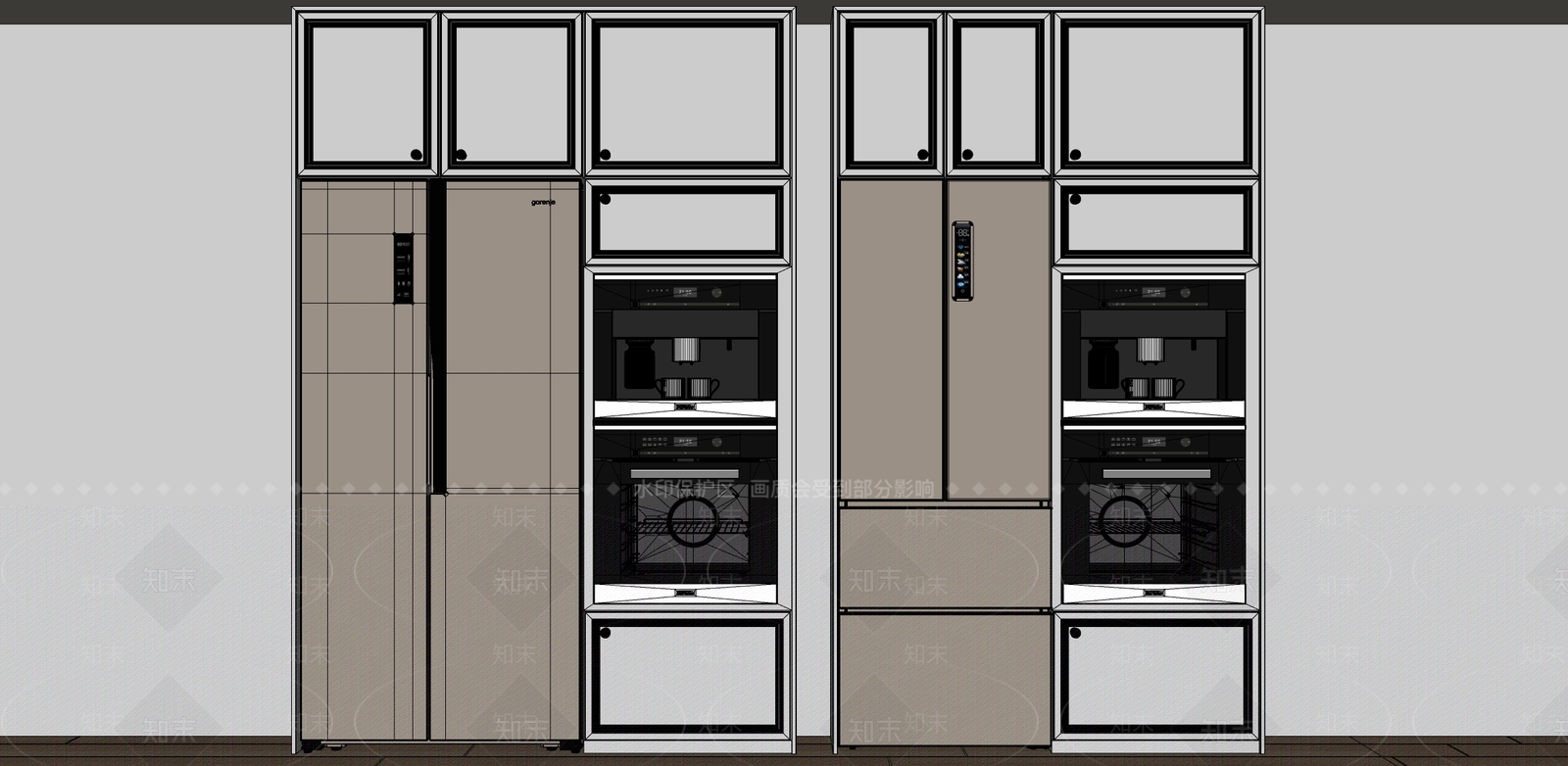 冰箱SU模型下载【ID:1196146820】
