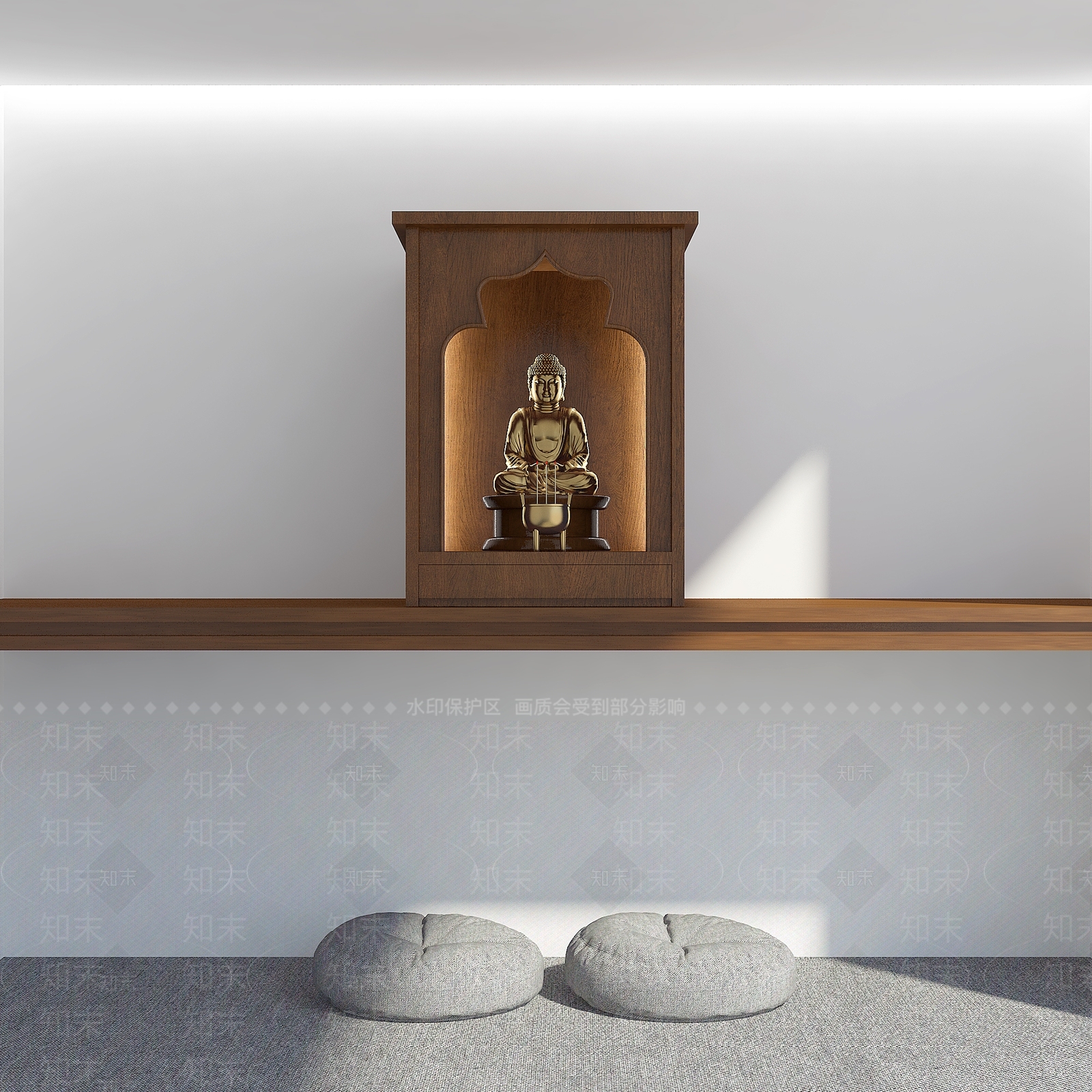 中式佛龛3D模型下载【ID:1196147761】