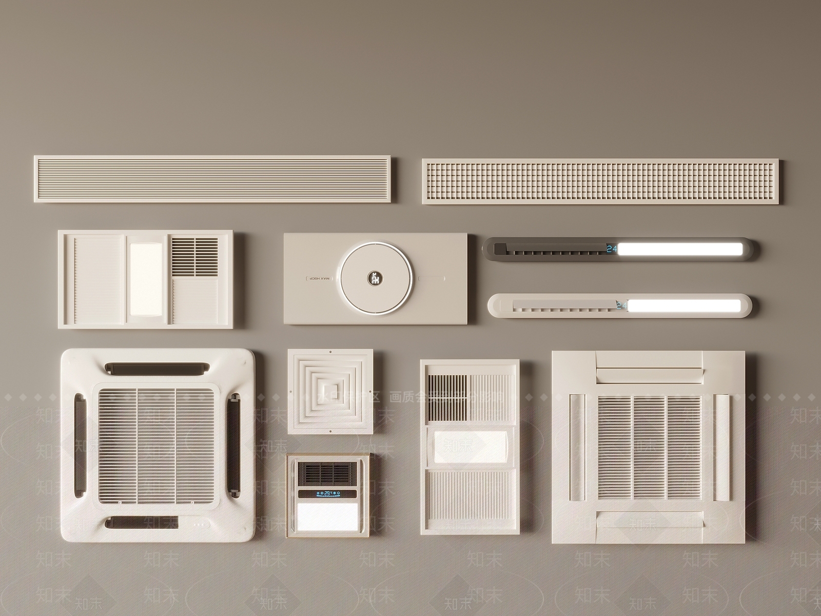 空调3D模型下载【ID:1196154441】