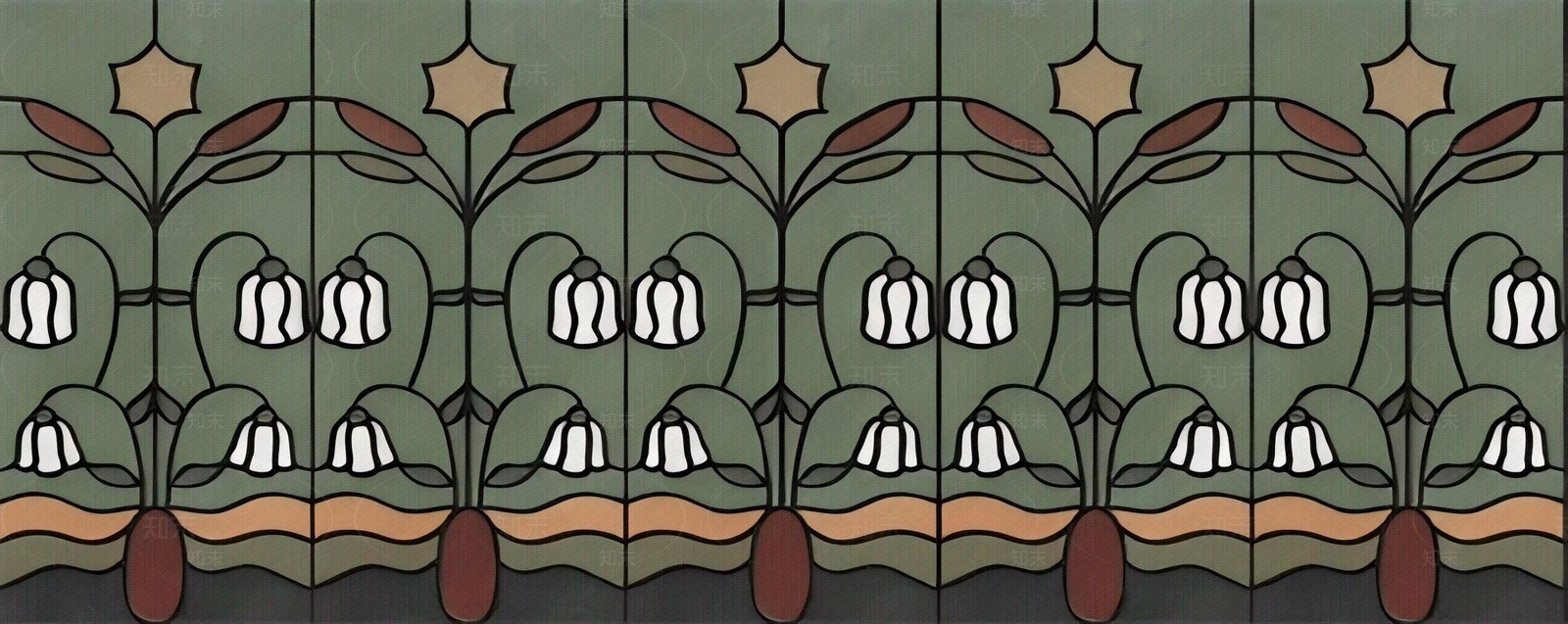 法式复古艺术砖贴图下载【ID:1196157064】