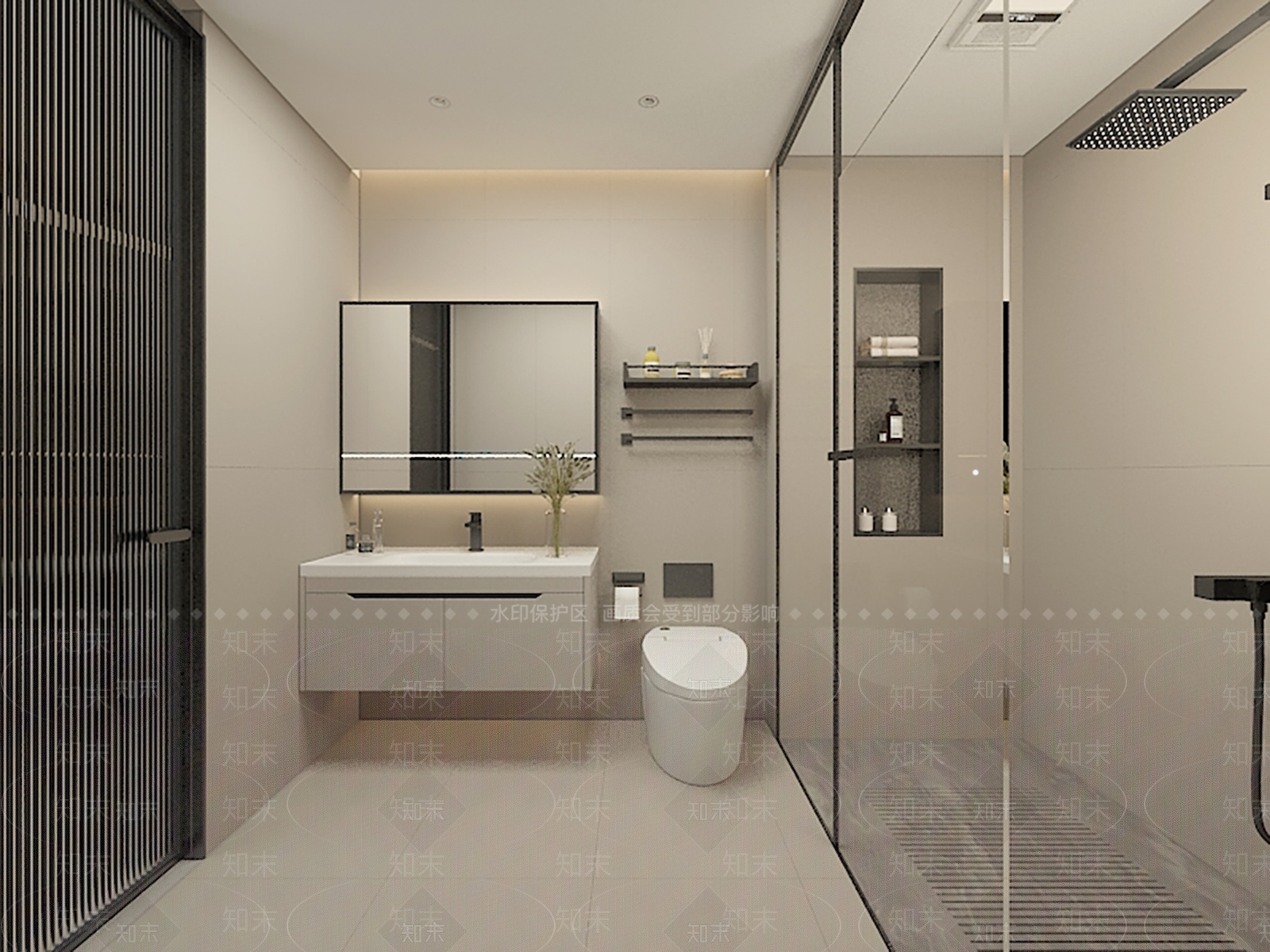 现代卫生间3D模型下载【ID:1196157262】