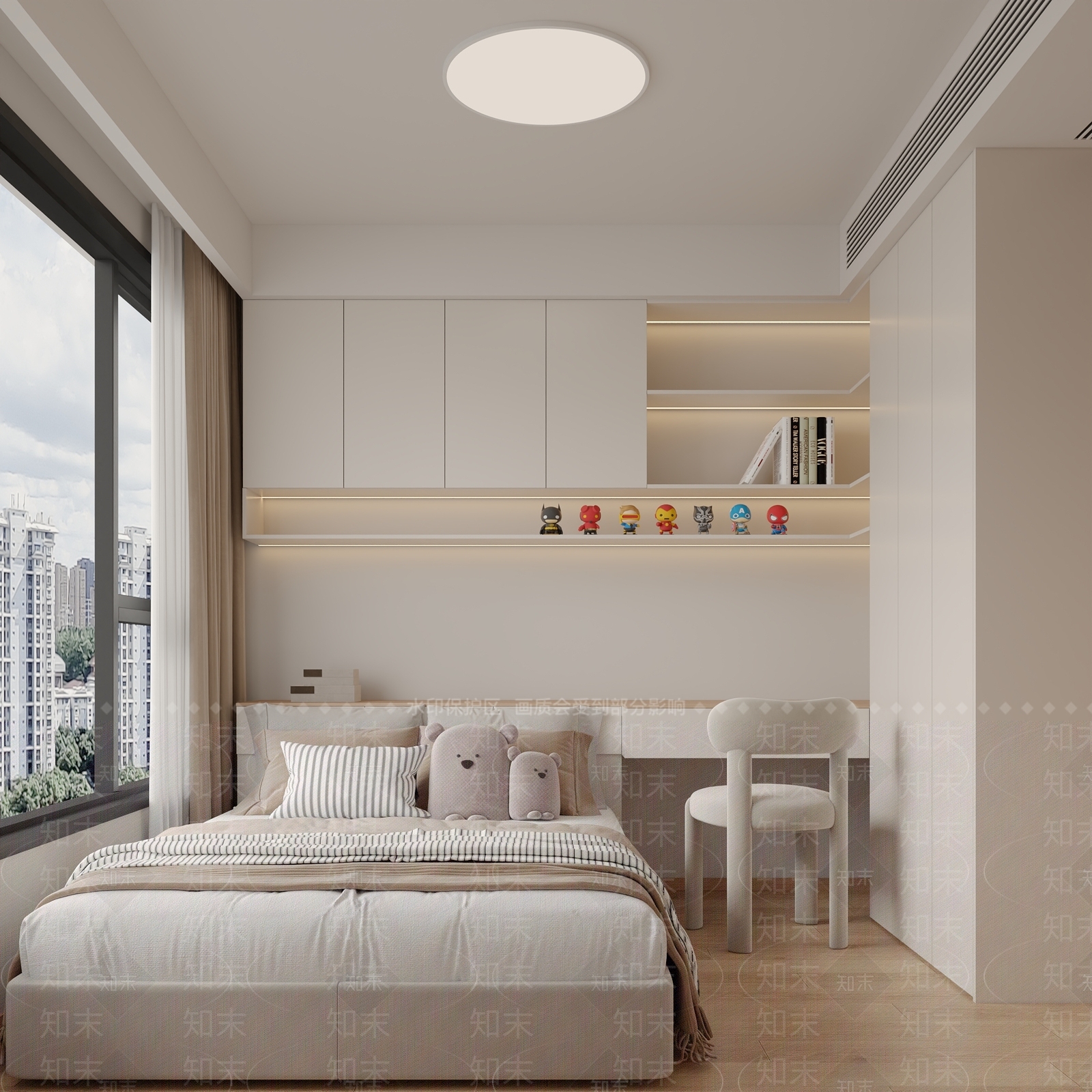 现代简约家居卧室3D模型下载【ID:1196164786】