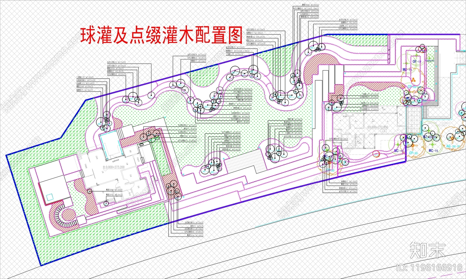 示范区景观cad施工图下载【ID:1196166918】