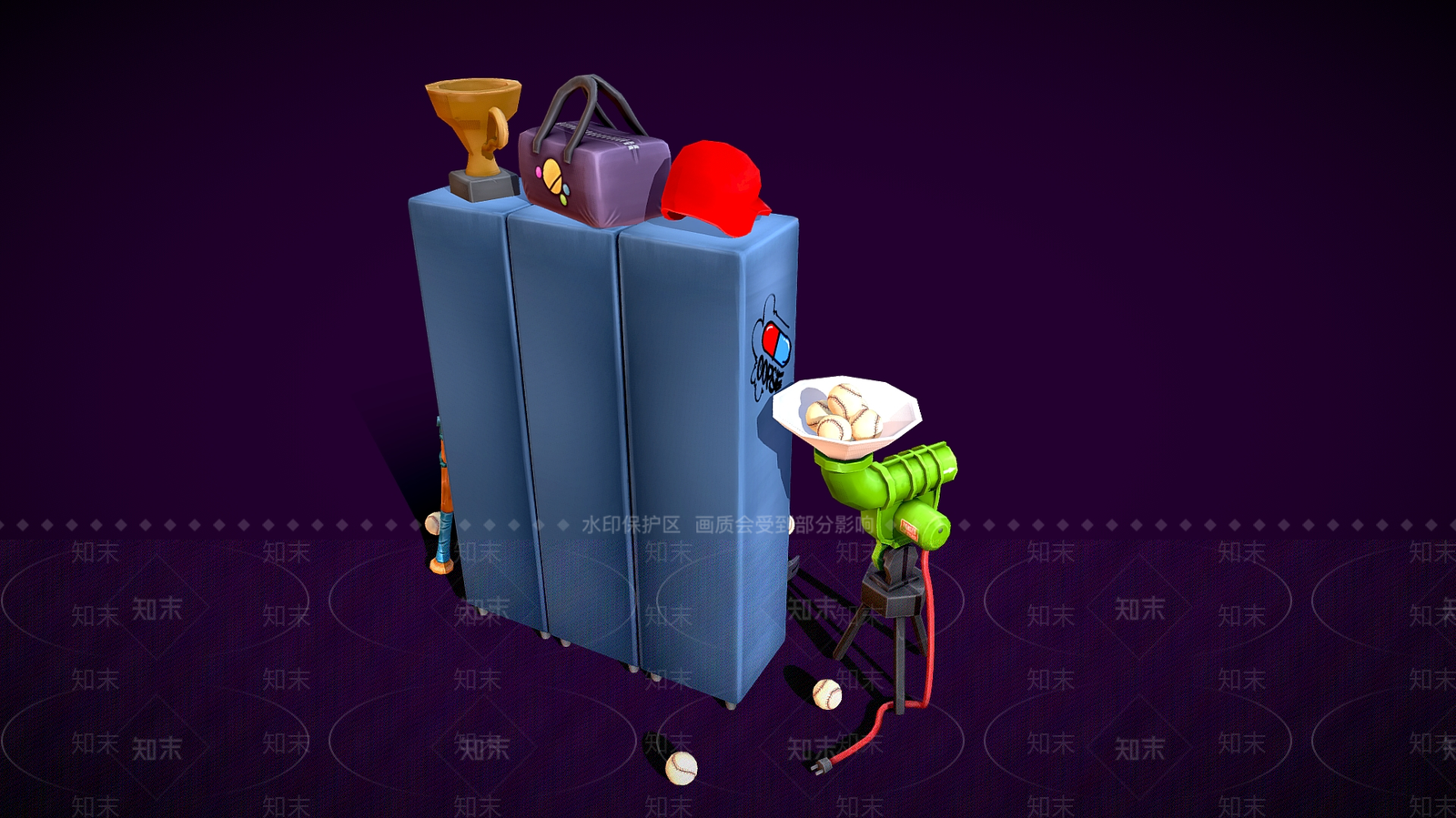 现代餐边柜3D模型下载【ID:1196171498】