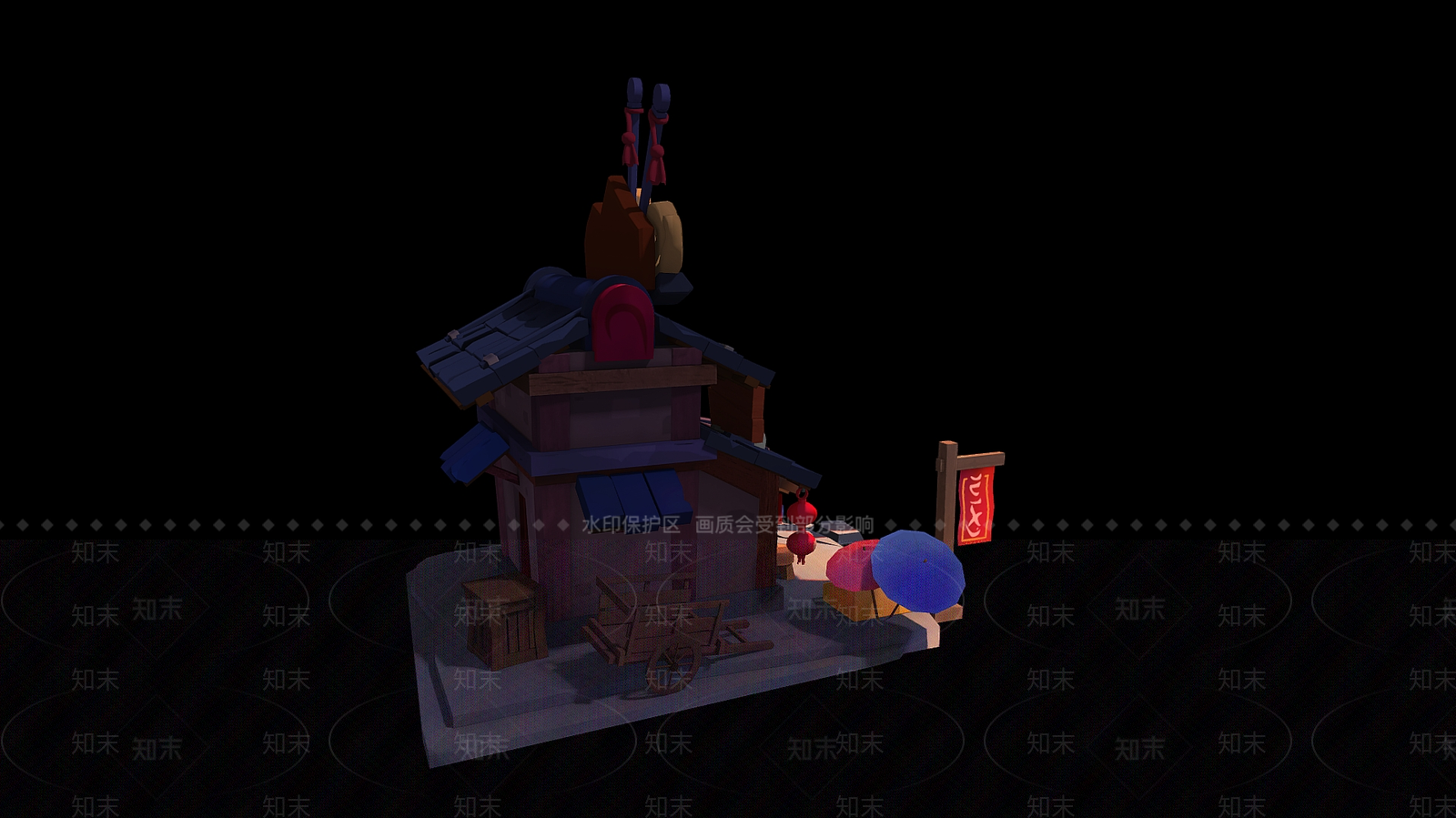 现代艺术风格建筑3D模型下载【ID:1196171726】