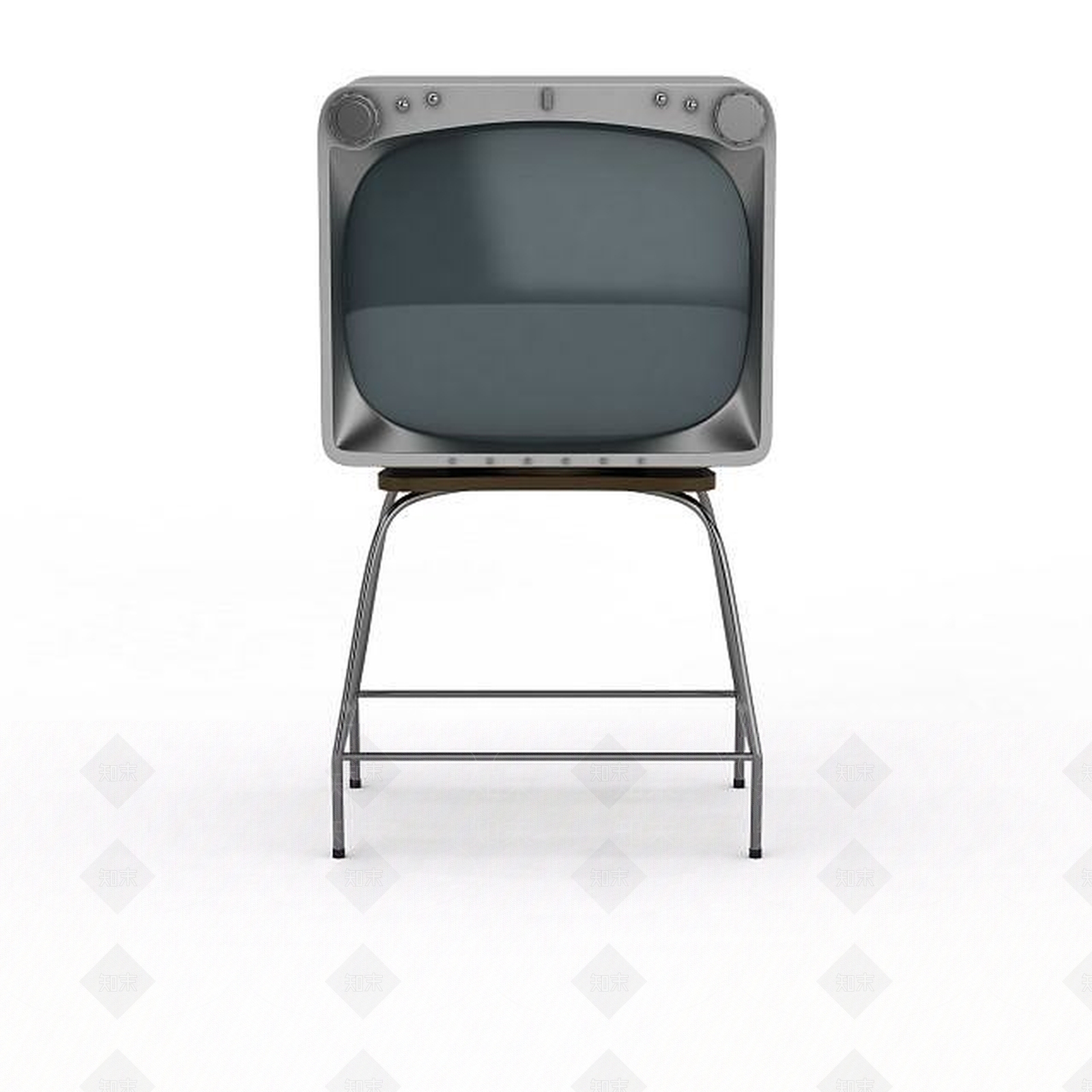 现代复古电视机3D模型下载【ID:1196178729】