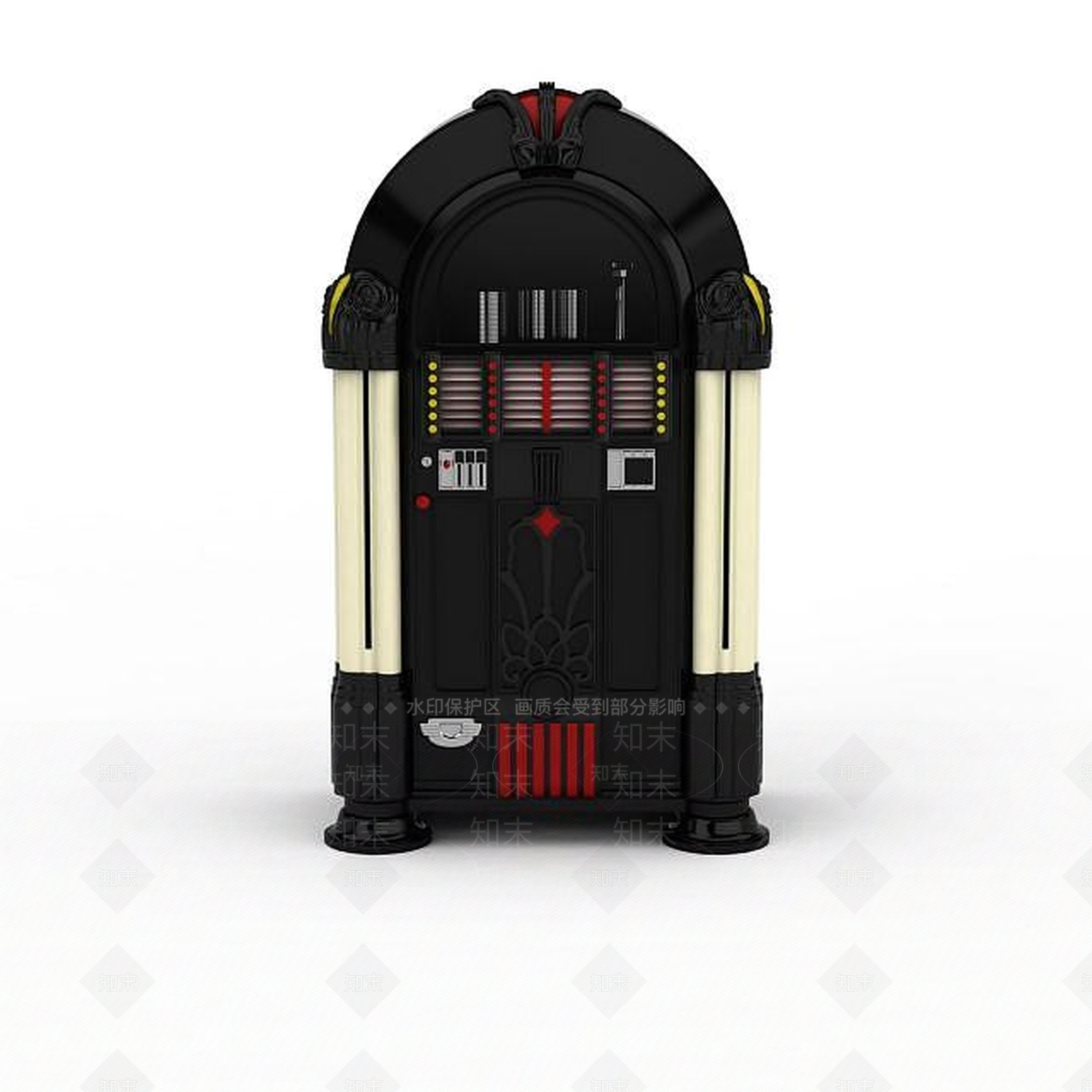 现代怀旧收音机3D模型下载【ID:1196178927】