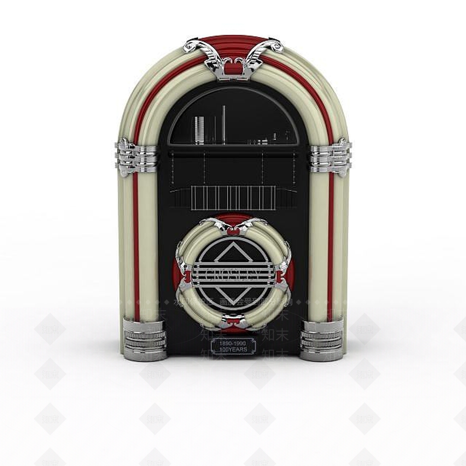 现代高档复古收音机3D模型下载【ID:1196179180】