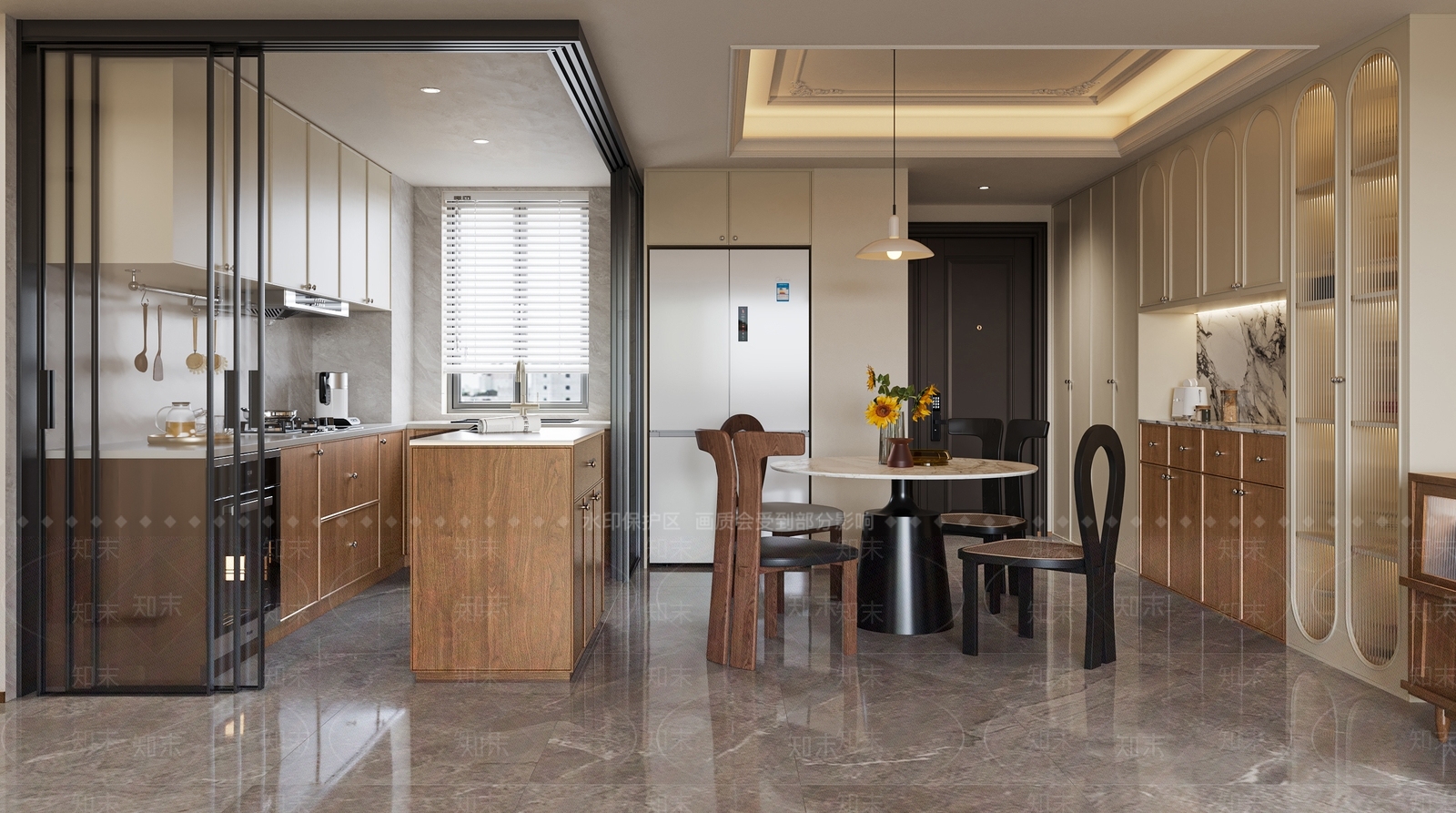 中古法式家居餐厅3D模型下载【ID:1196185447】