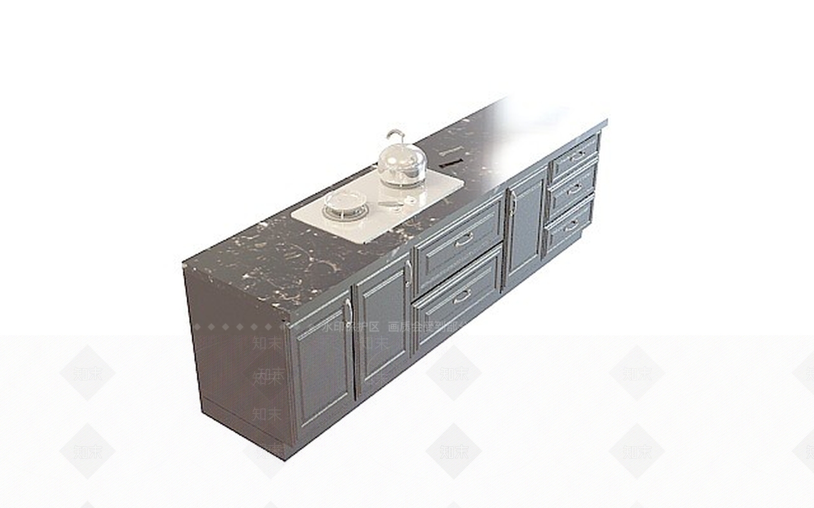 现代古典橱柜3D模型下载【ID:1196180214】