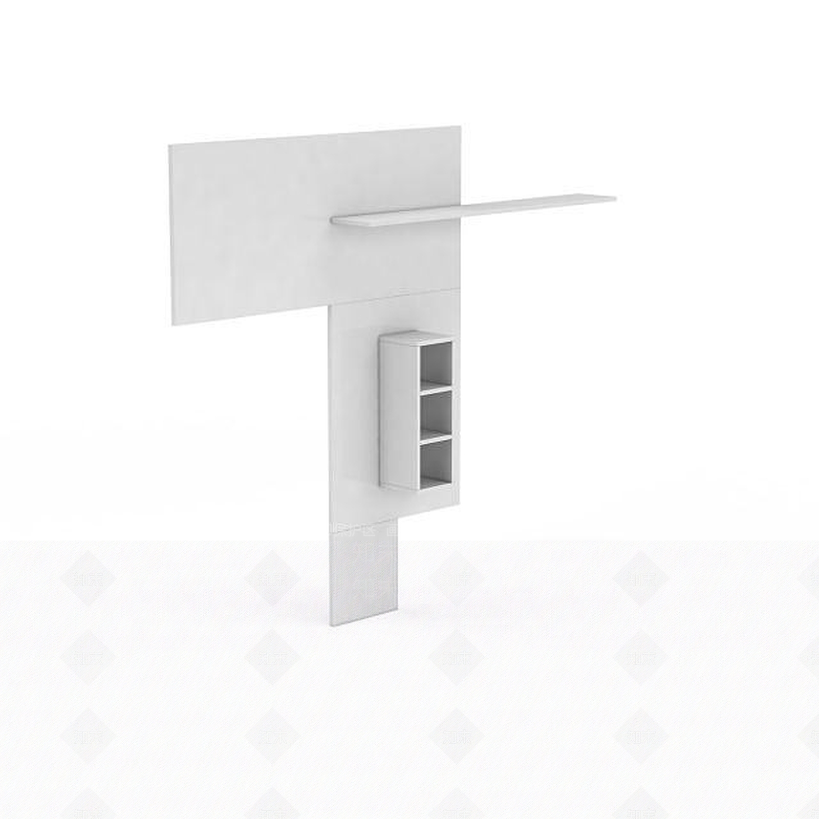 现代木质家具配件3D模型下载【ID:1196181466】