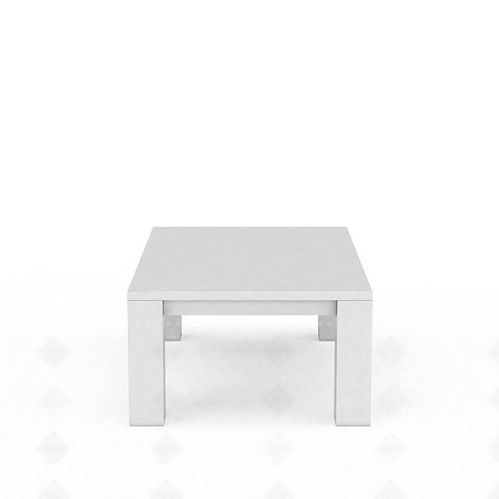 现代白色桌子3D模型下载【ID:1196181728】
